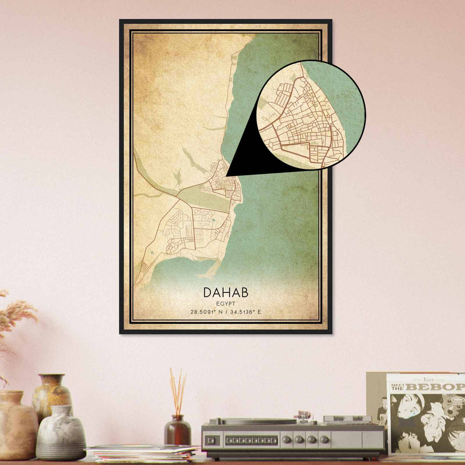 Deerfield Kansas Map Poster, Modern Home Decor Wall Art Print (Copy)