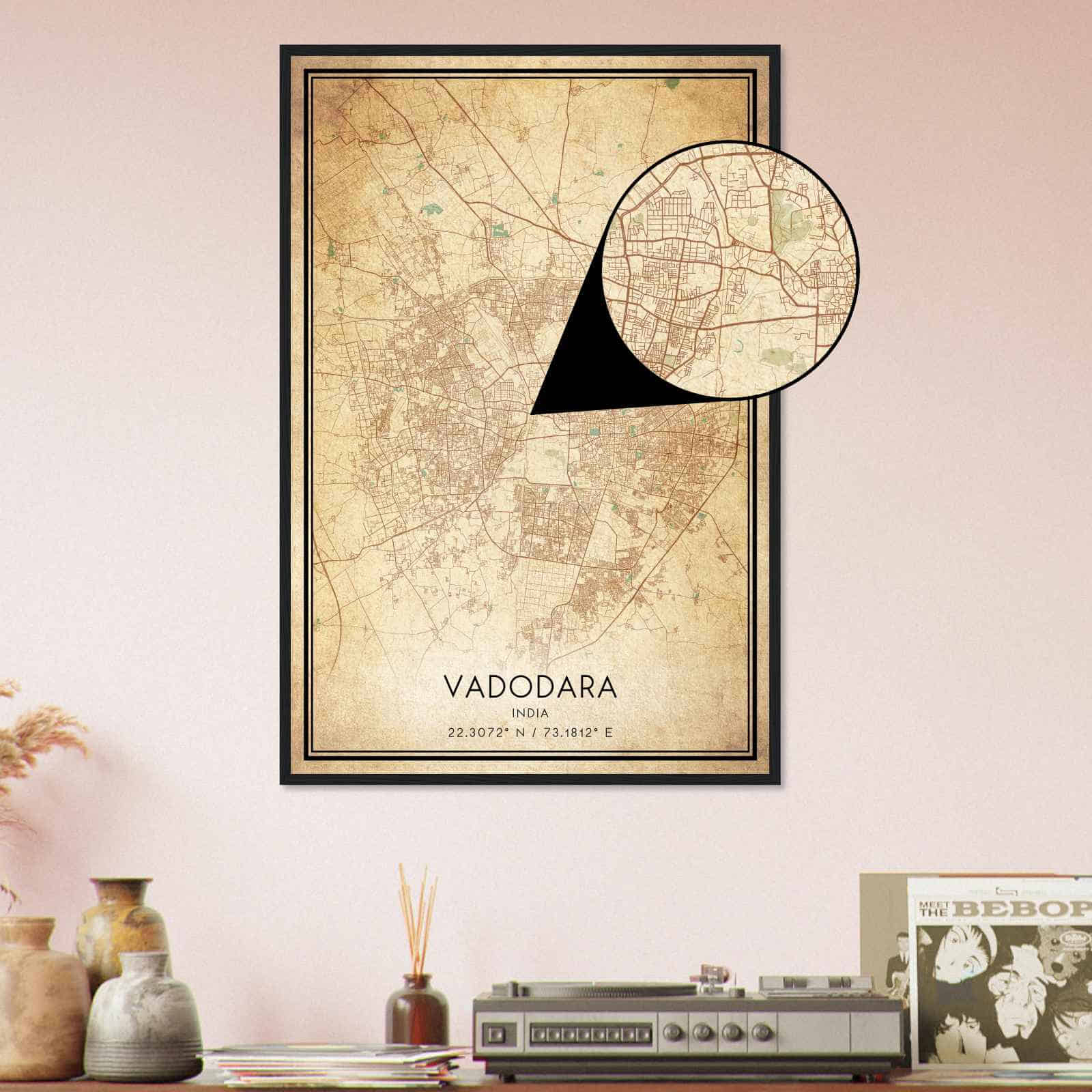 Deerfield Kansas Map Poster, Modern Home Decor Wall Art Print (Copy)