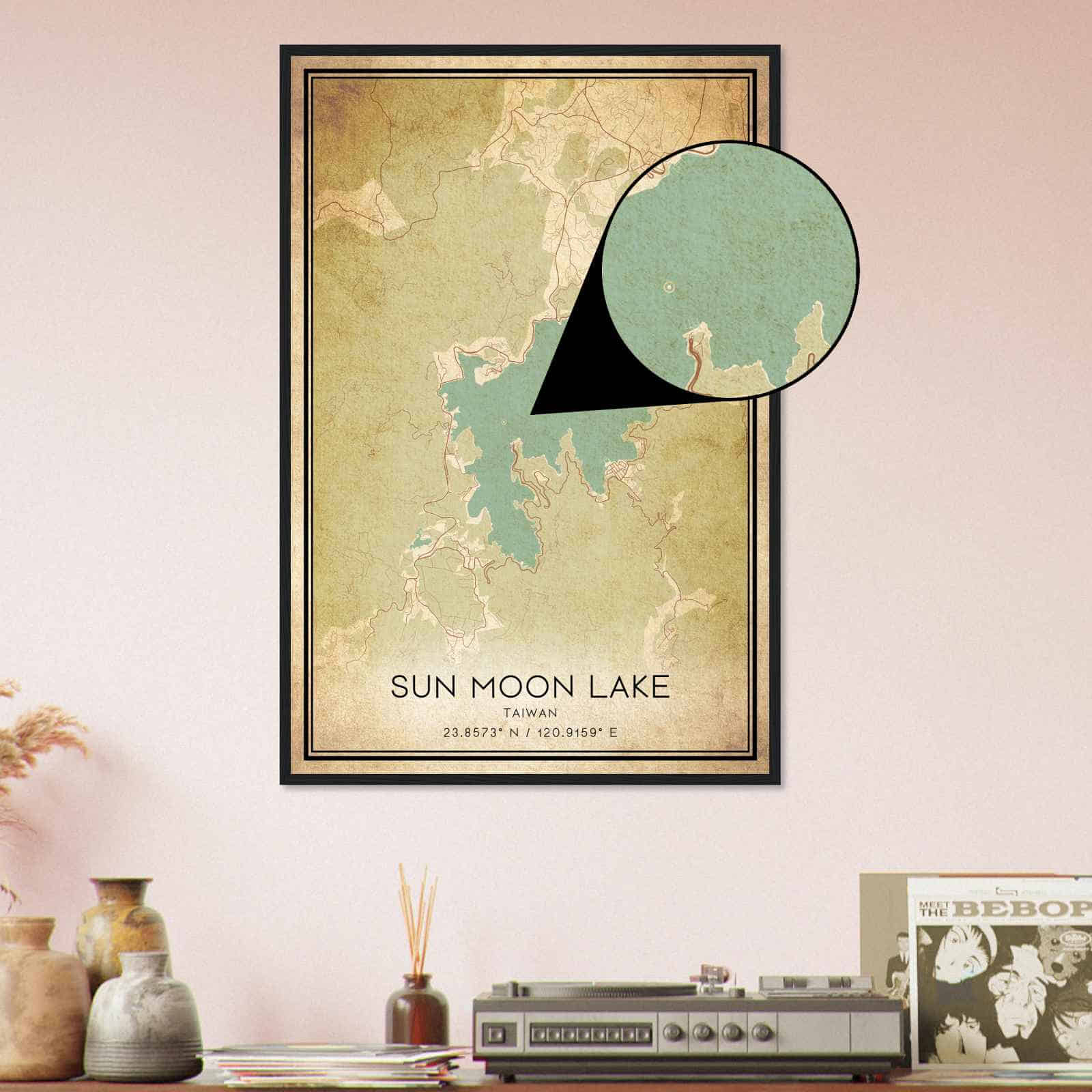 Deerfield Kansas Map Poster, Modern Home Decor Wall Art Print (Copy)