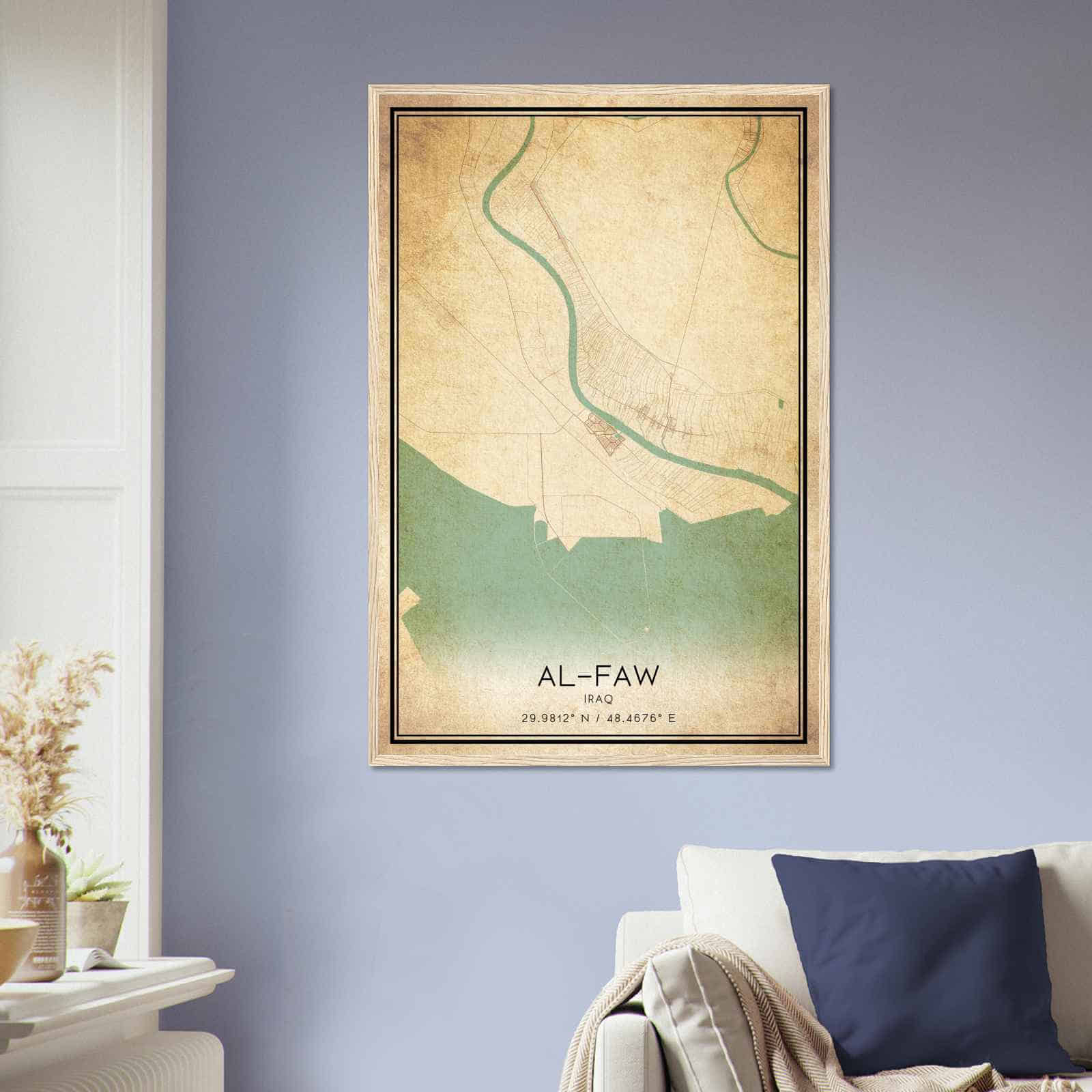Deerfield Kansas Map Poster, Modern Home Decor Wall Art Print (Copy)