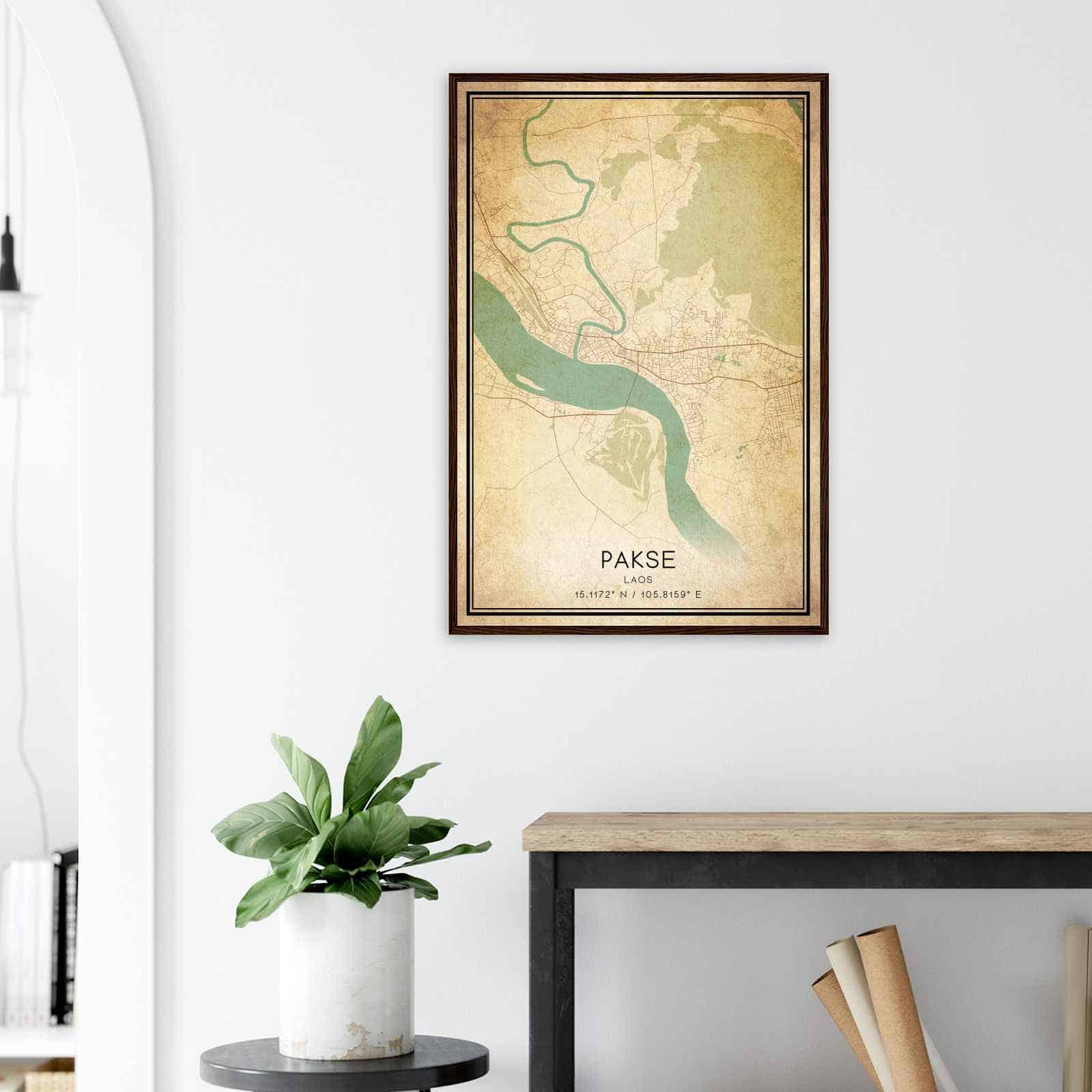 Deerfield Kansas Map Poster, Modern Home Decor Wall Art Print (Copy)