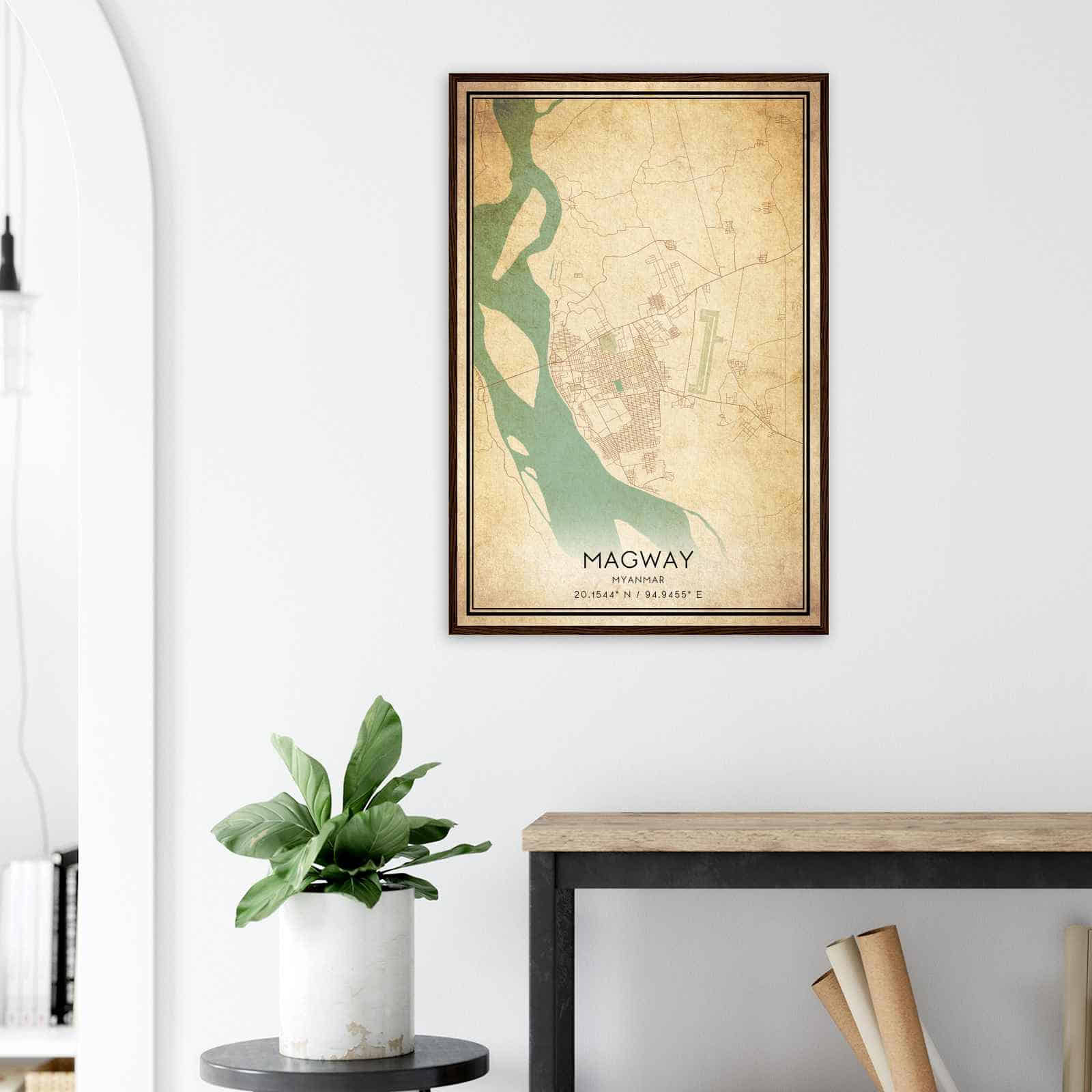 Deerfield Kansas Map Poster, Modern Home Decor Wall Art Print (Copy)
