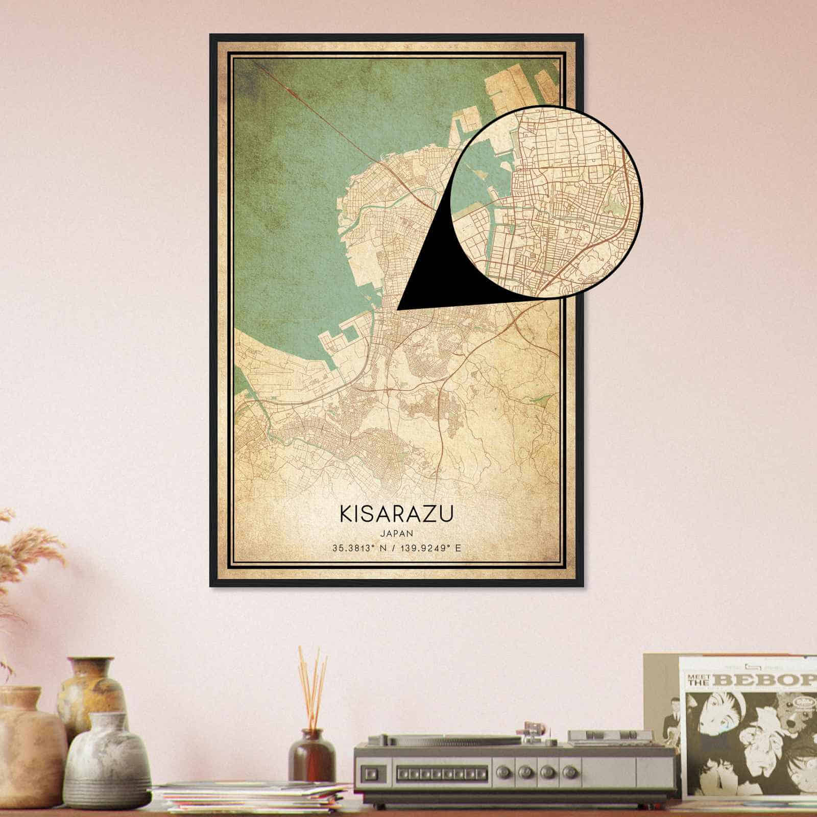 Deerfield Kansas Map Poster, Modern Home Decor Wall Art Print (Copy)
