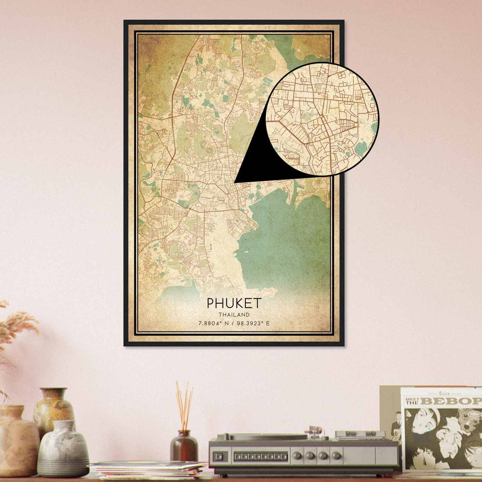 Deerfield Kansas Map Poster, Modern Home Decor Wall Art Print (Copy)
