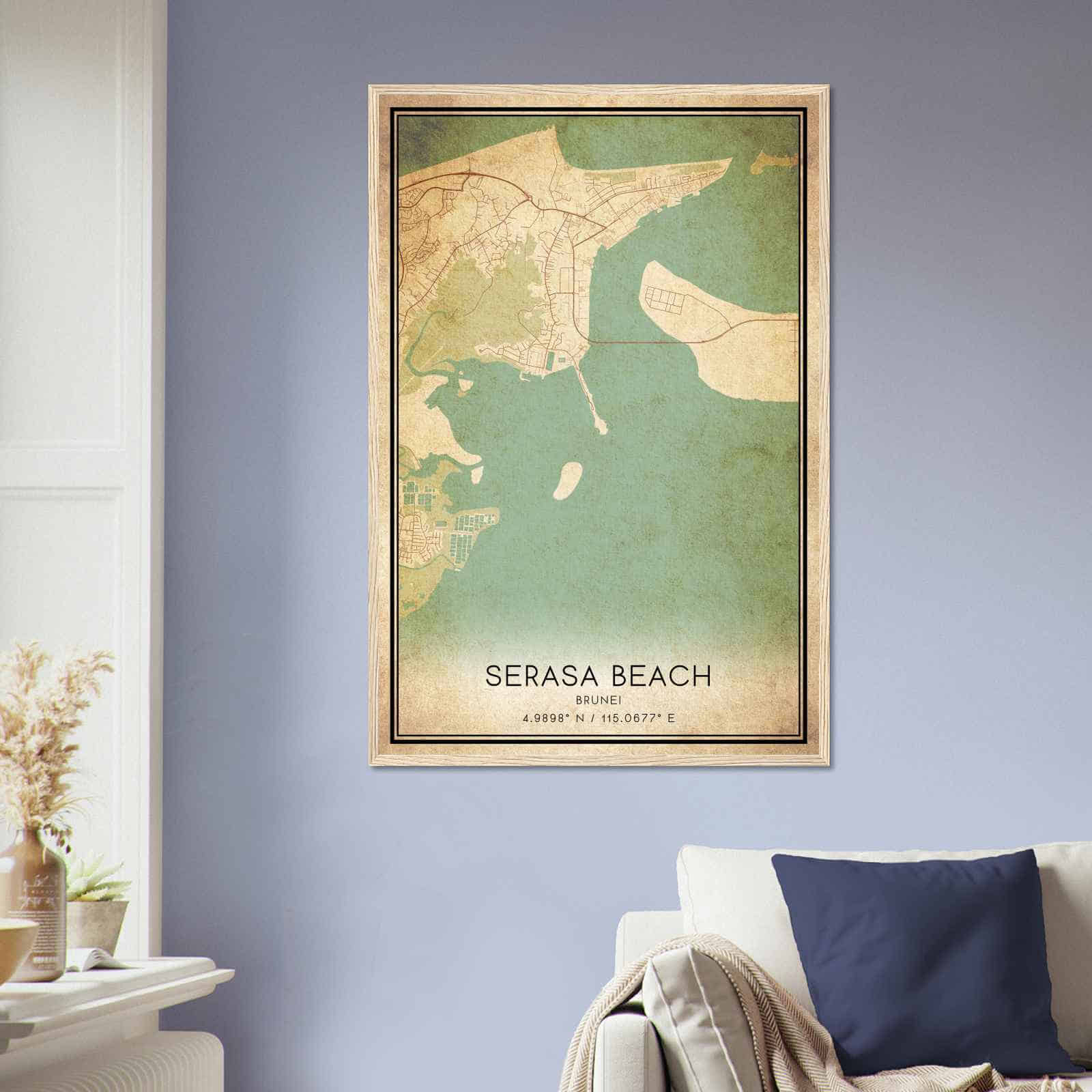 Deerfield Kansas Map Poster, Modern Home Decor Wall Art Print (Copy)