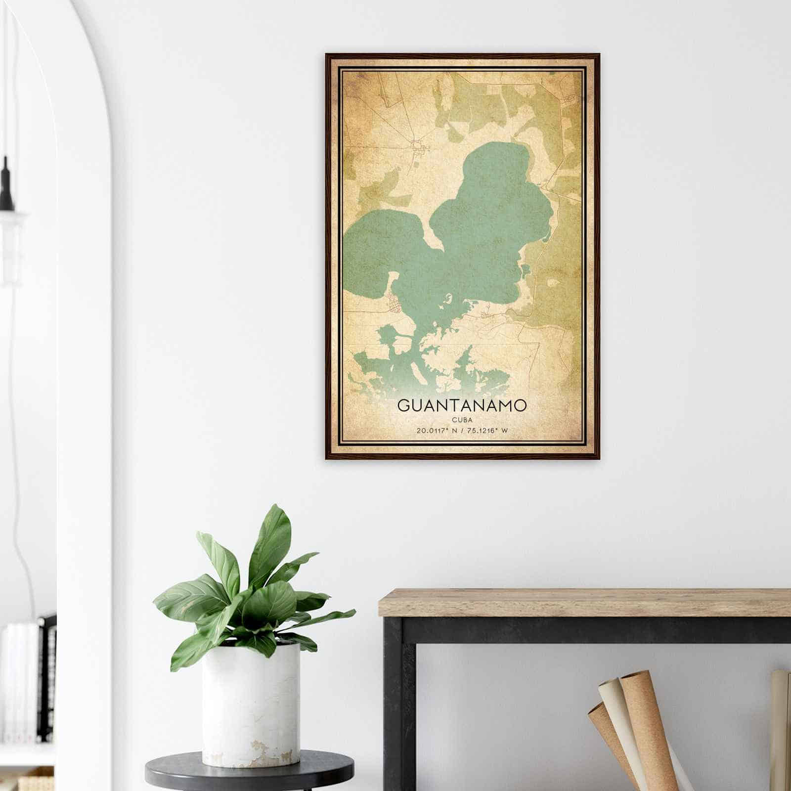 Deerfield Kansas Map Poster, Modern Home Decor Wall Art Print (Copy)