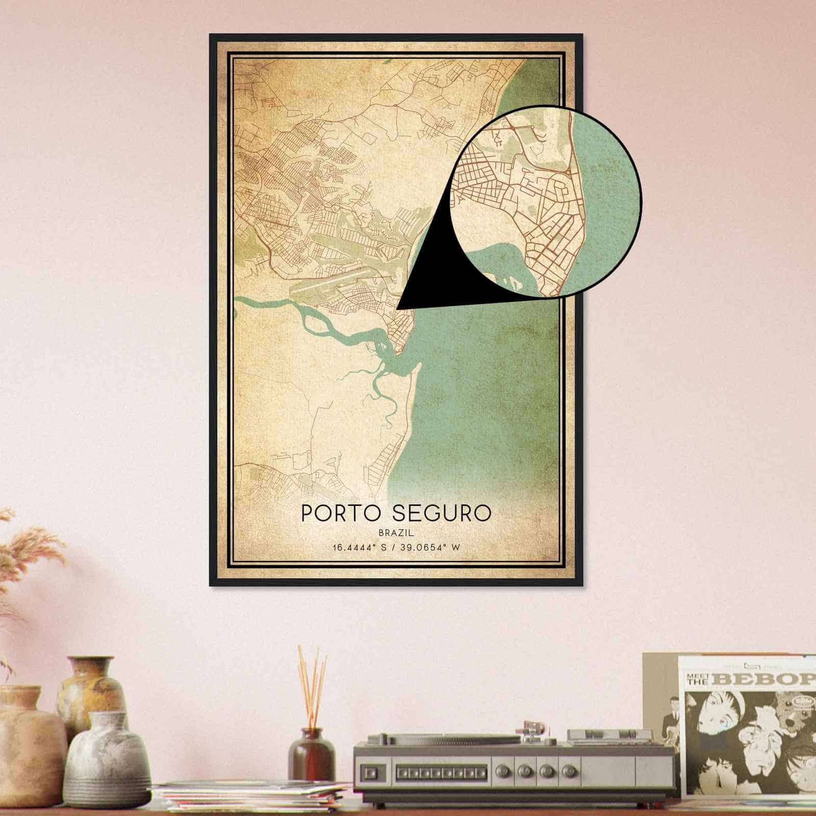 Deerfield Kansas Map Poster, Modern Home Decor Wall Art Print (Copy)