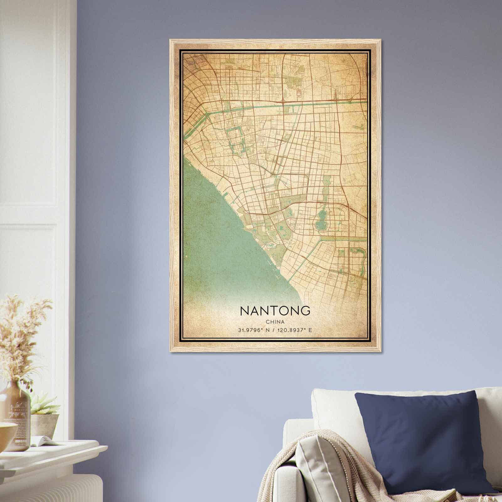 Deerfield Kansas Map Poster, Modern Home Decor Wall Art Print (Copy)