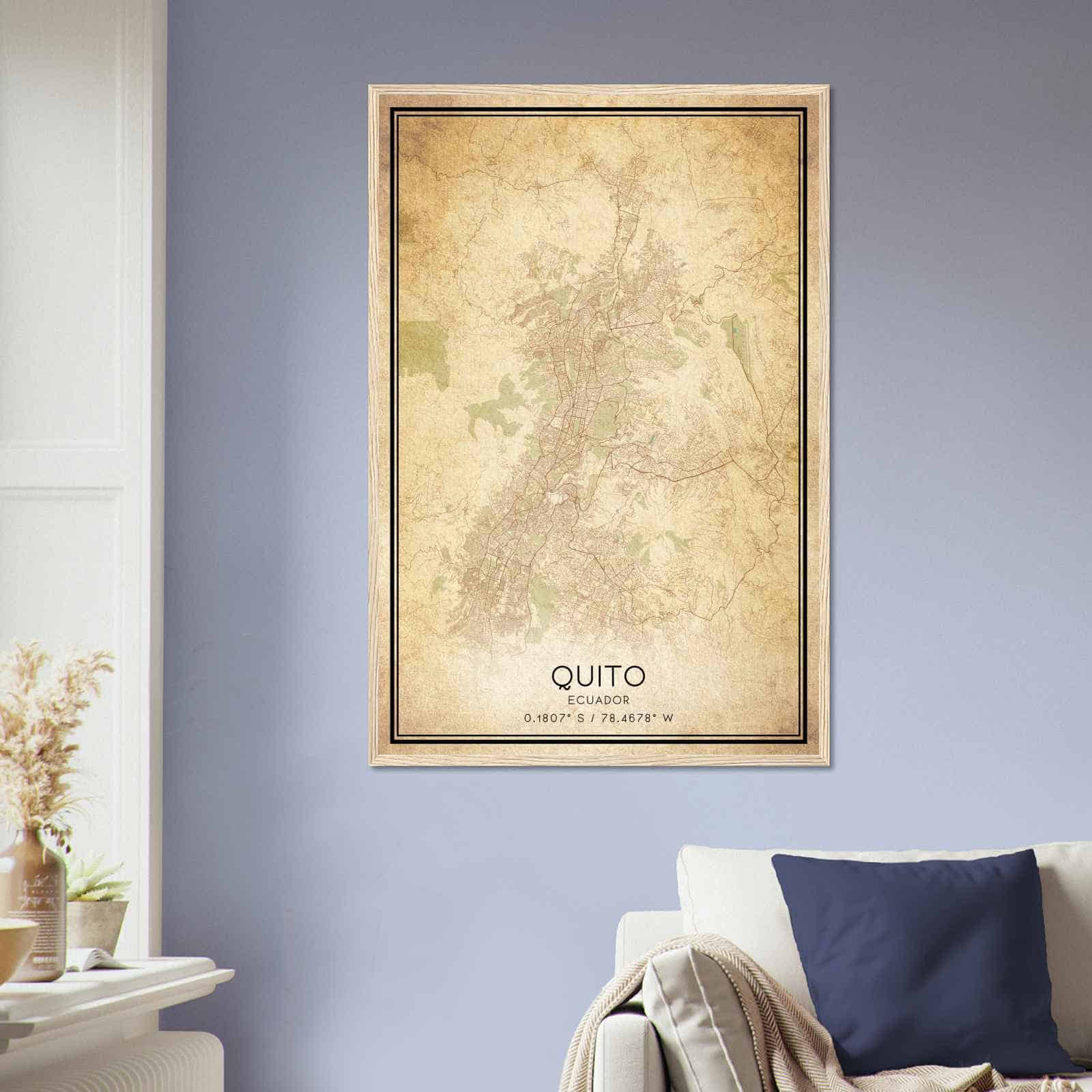 Deerfield Kansas Map Poster, Modern Home Decor Wall Art Print (Copy)