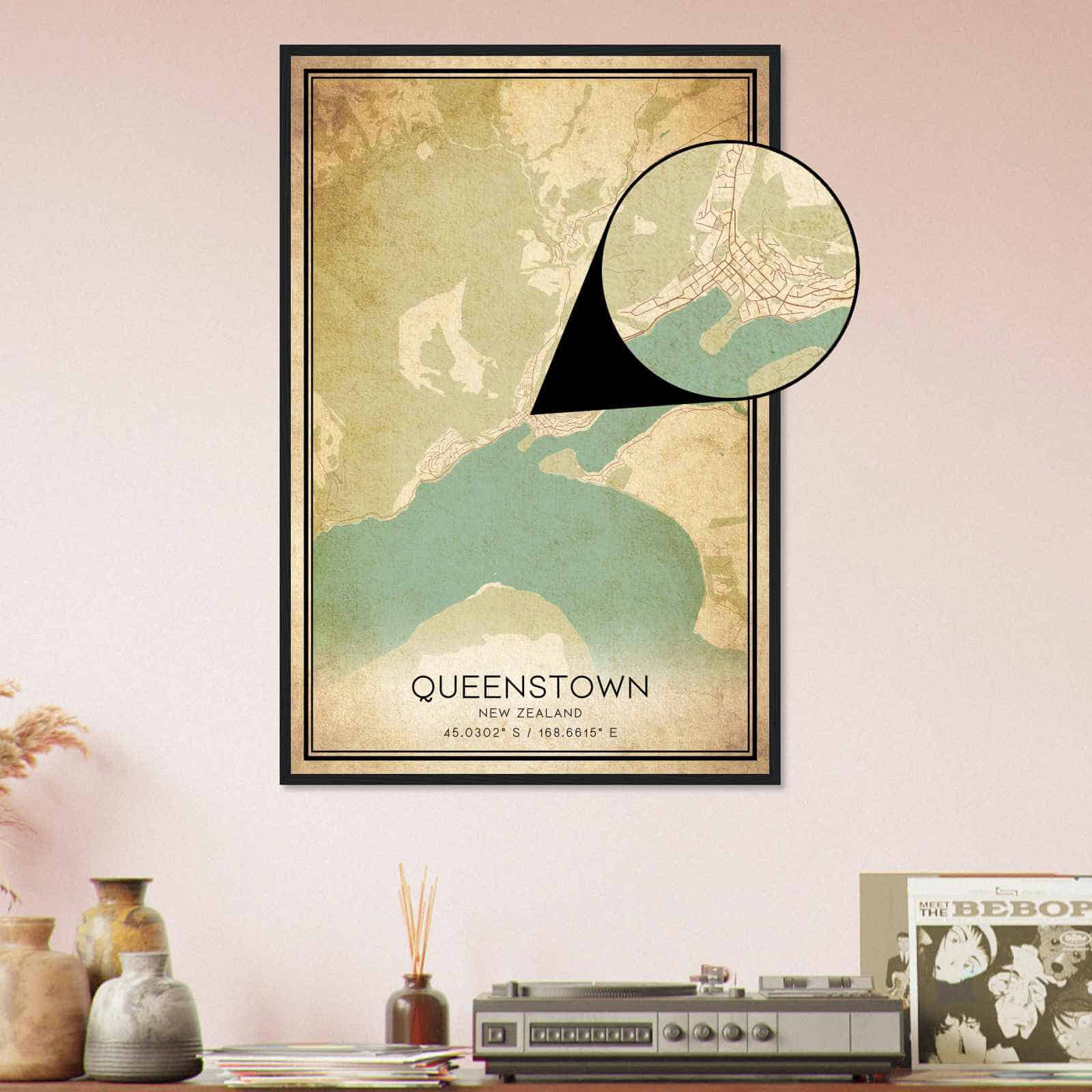 Deerfield Kansas Map Poster, Modern Home Decor Wall Art Print (Copy)