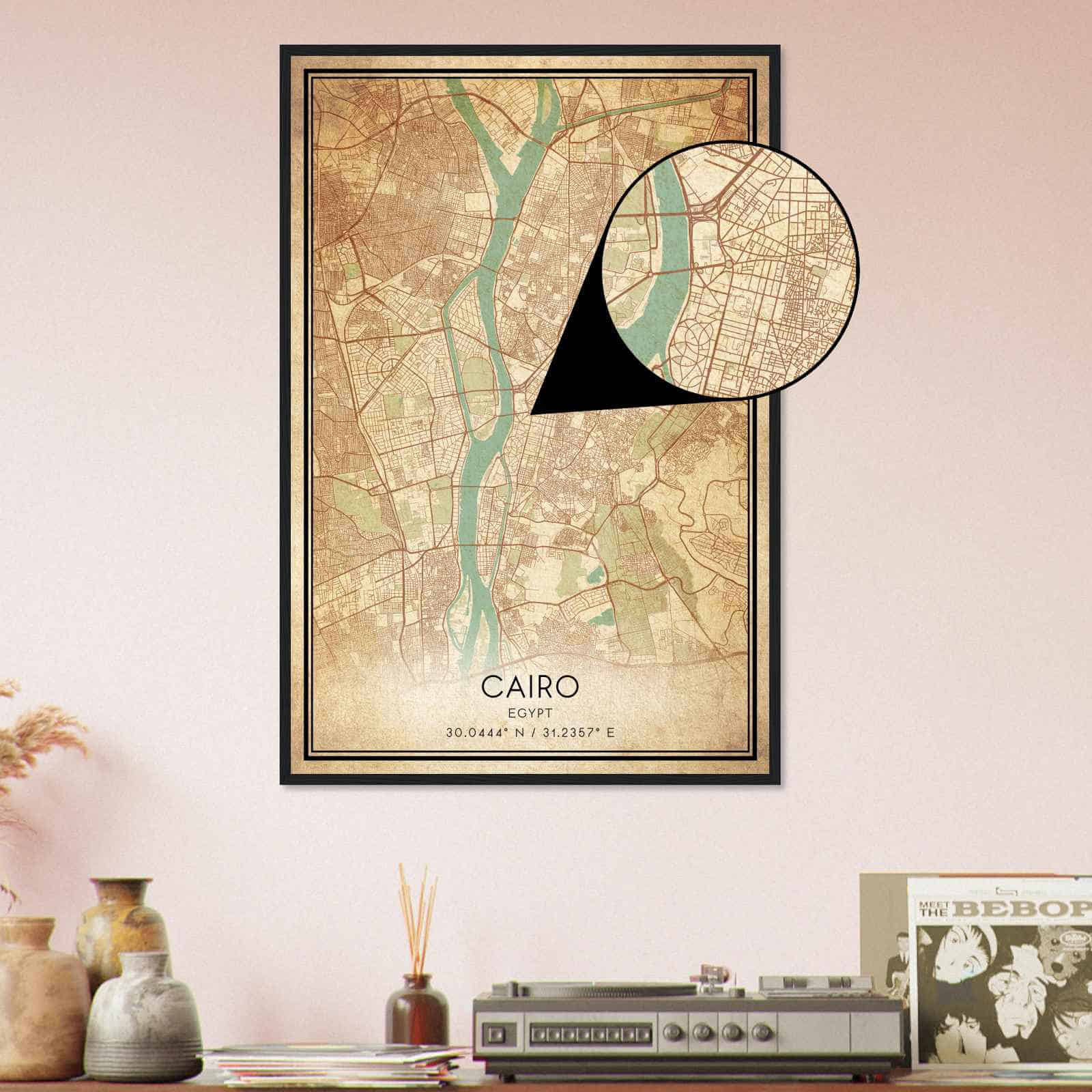 Deerfield Kansas Map Poster, Modern Home Decor Wall Art Print (Copy)