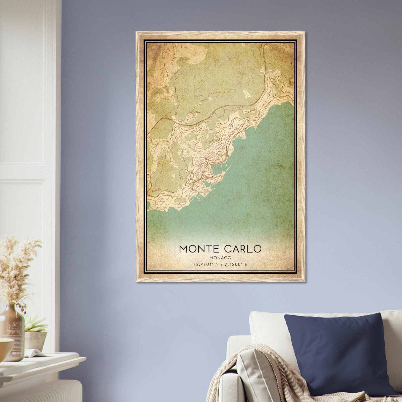 Deerfield Kansas Map Poster, Modern Home Decor Wall Art Print (Copy)