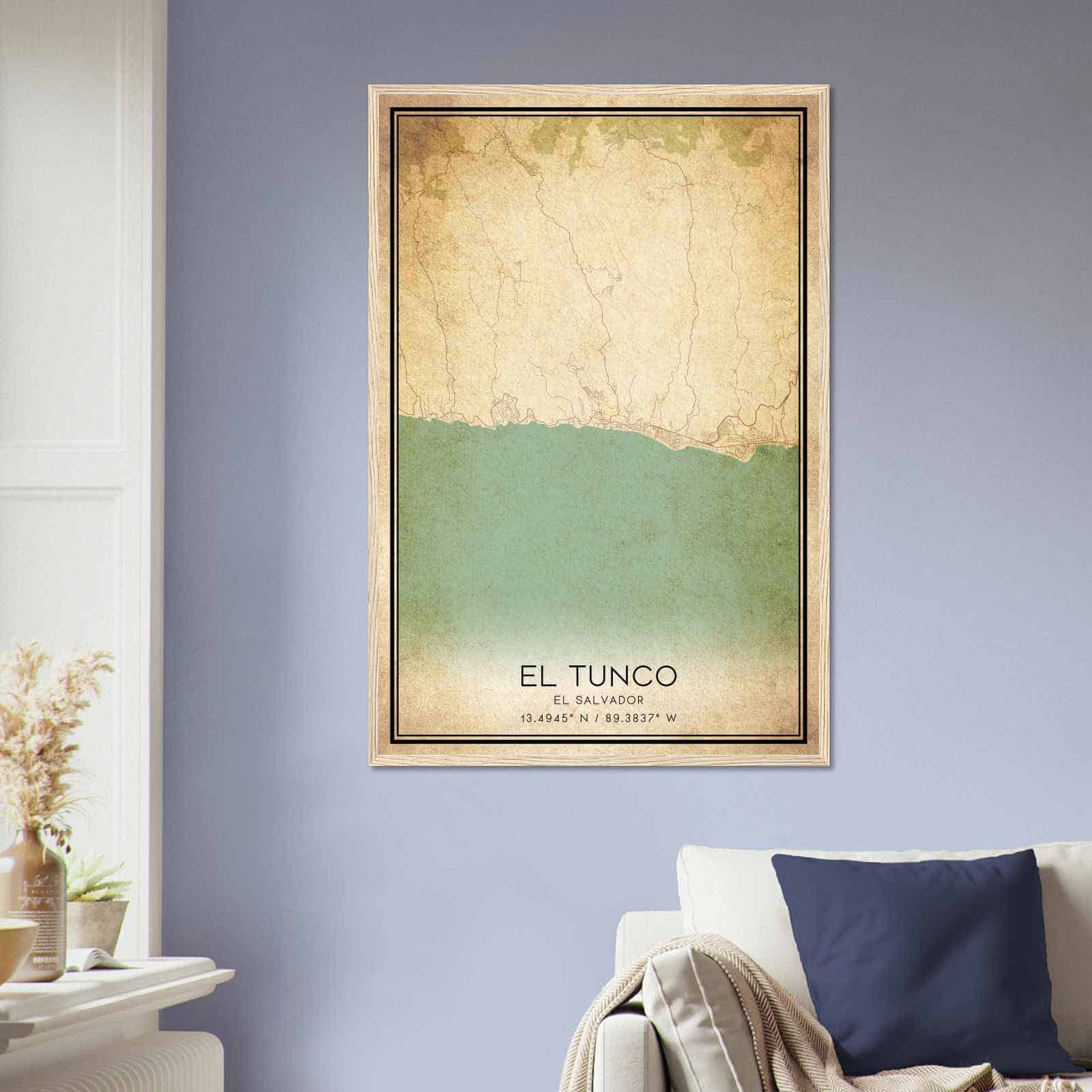 Deerfield Kansas Map Poster, Modern Home Decor Wall Art Print (Copy)