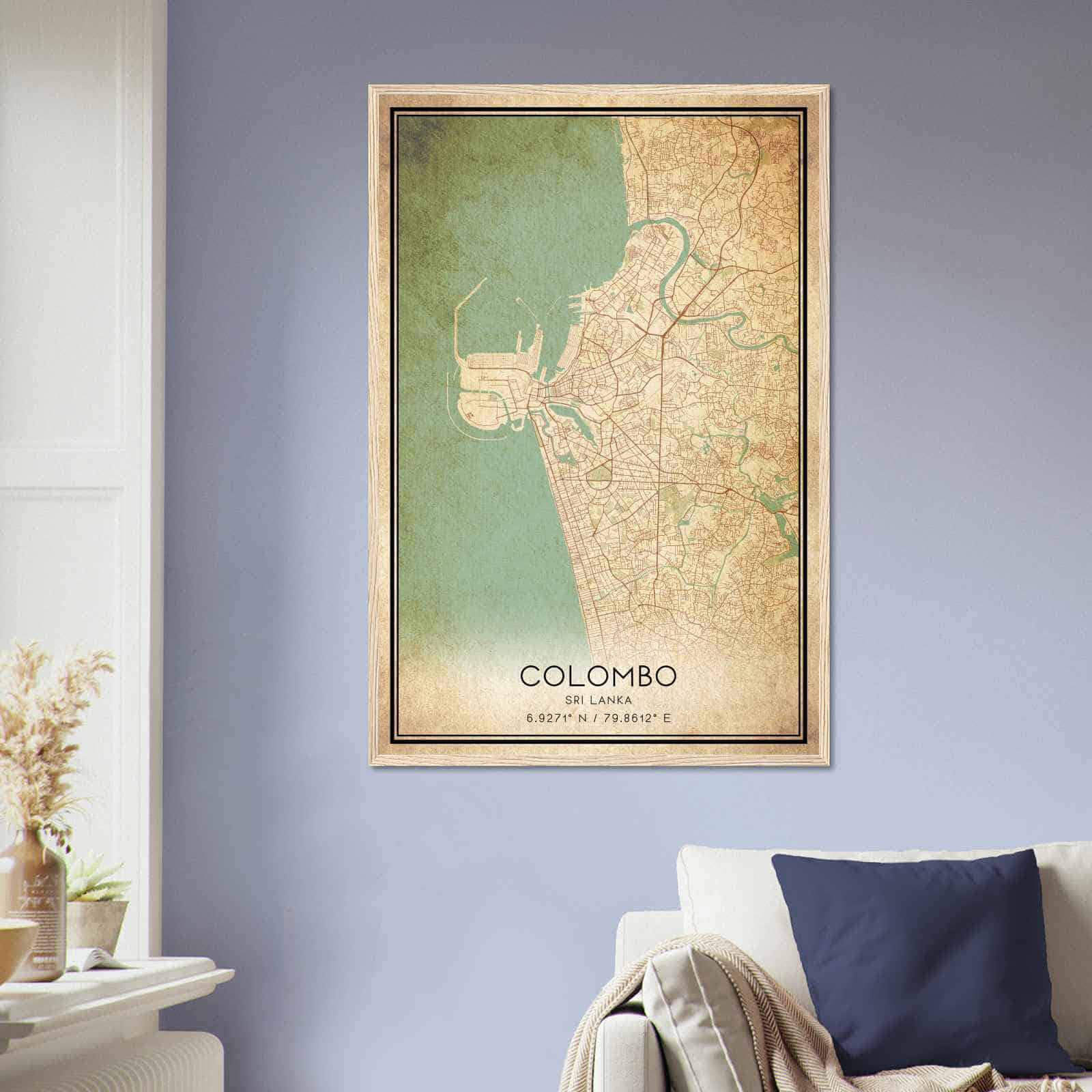 Deerfield Kansas Map Poster, Modern Home Decor Wall Art Print (Copy)