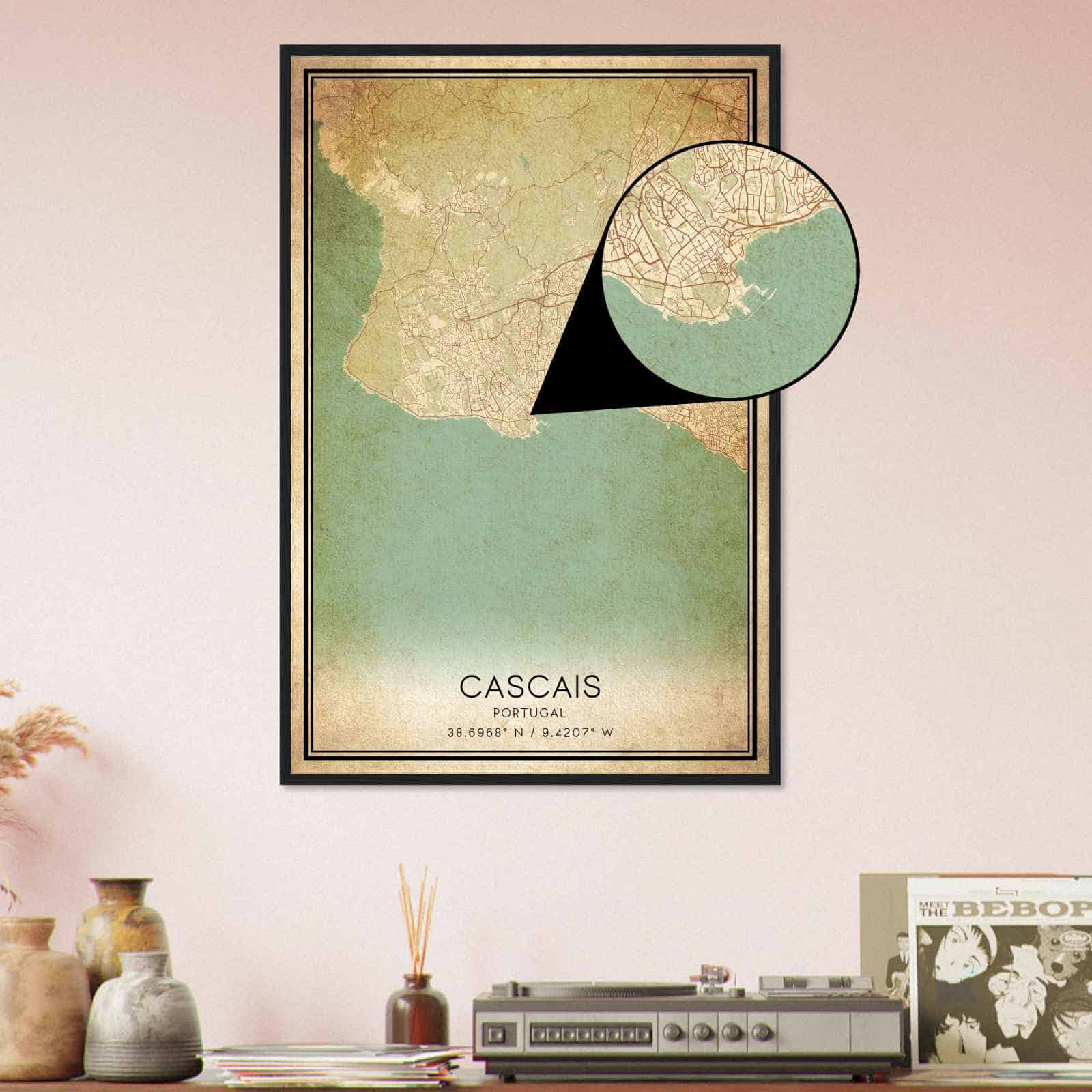 Deerfield Kansas Map Poster, Modern Home Decor Wall Art Print (Copy)