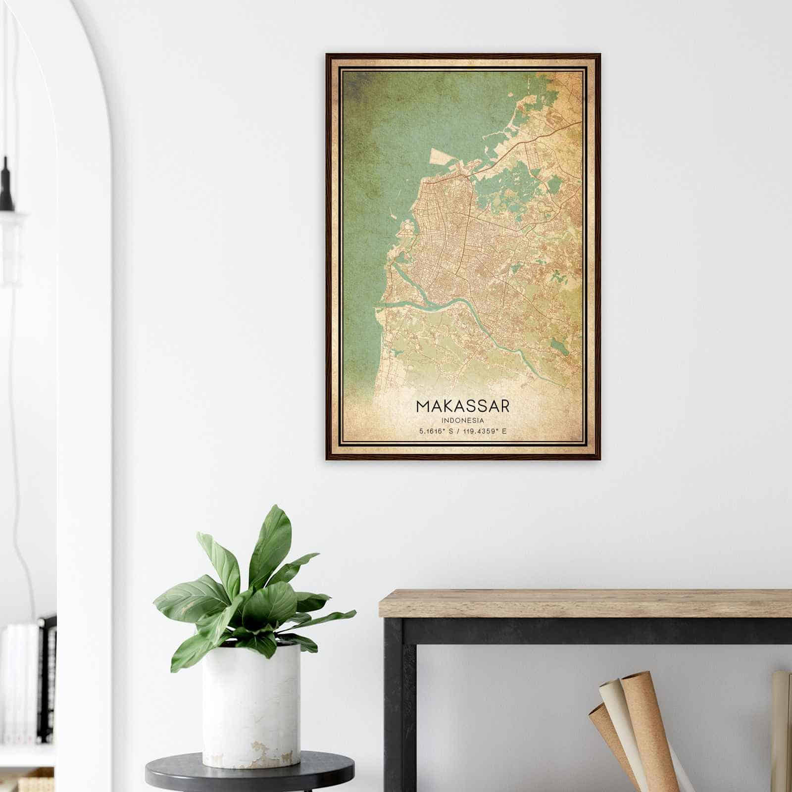 Deerfield Kansas Map Poster, Modern Home Decor Wall Art Print (Copy)