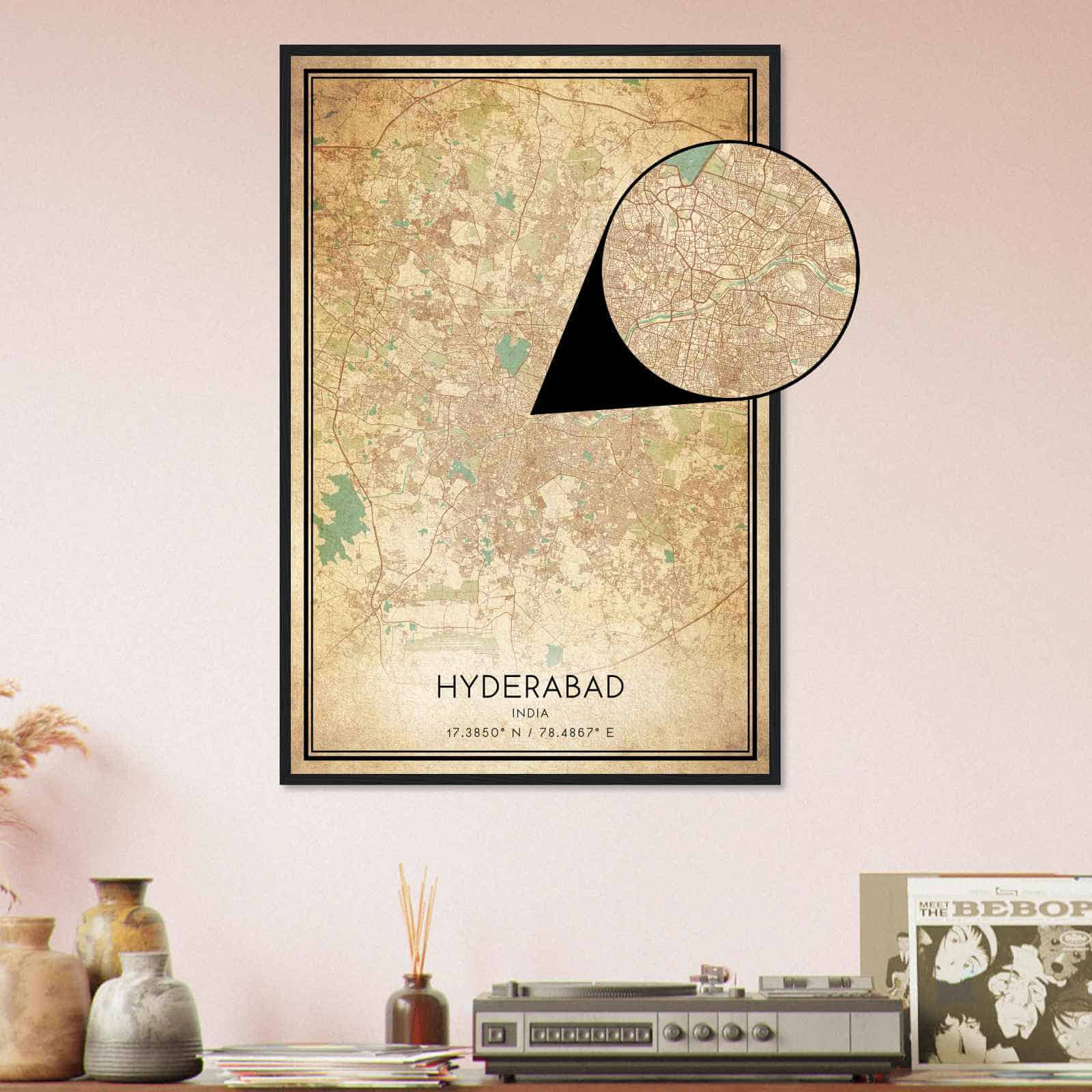 Deerfield Kansas Map Poster, Modern Home Decor Wall Art Print (Copy)