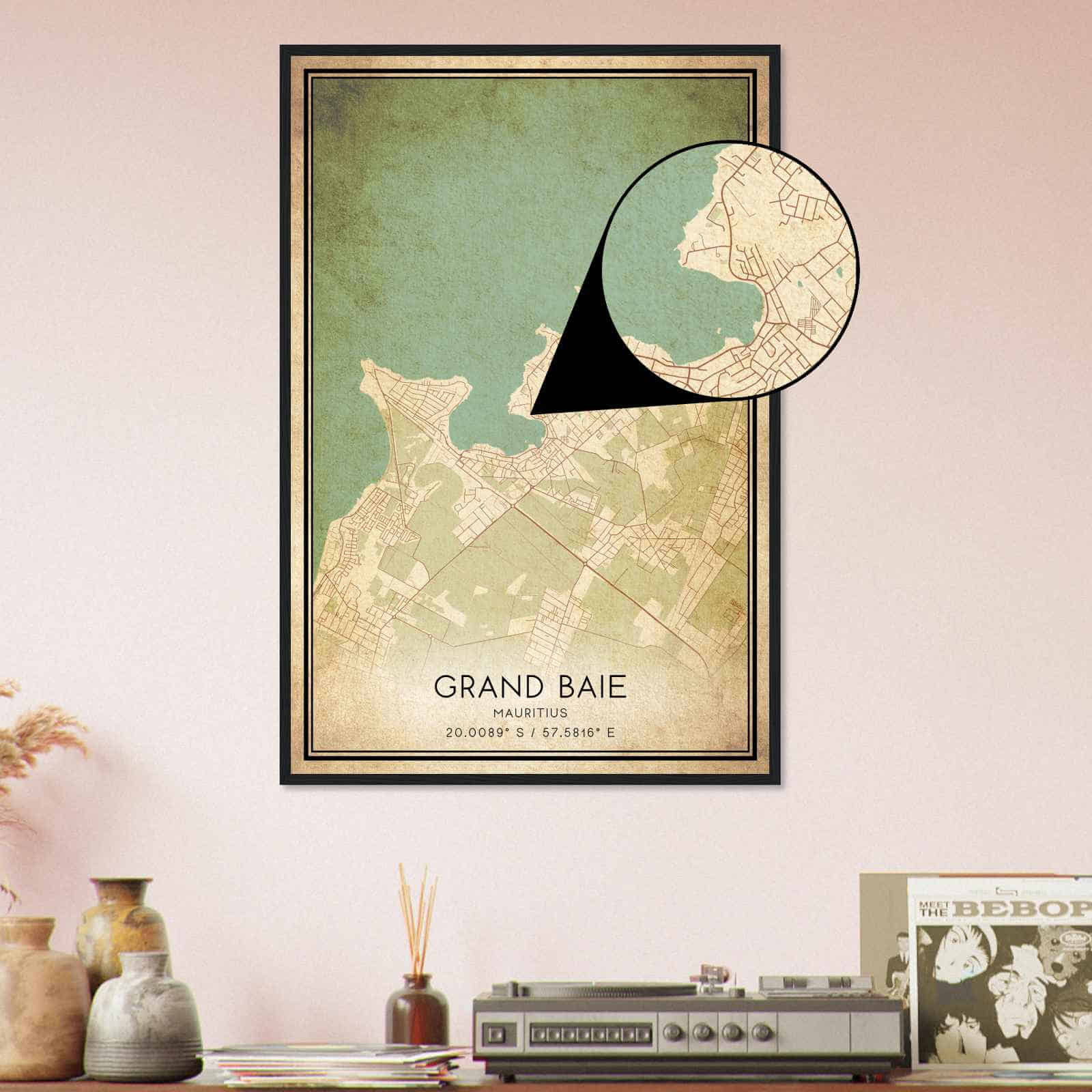 Deerfield Kansas Map Poster, Modern Home Decor Wall Art Print (Copy)