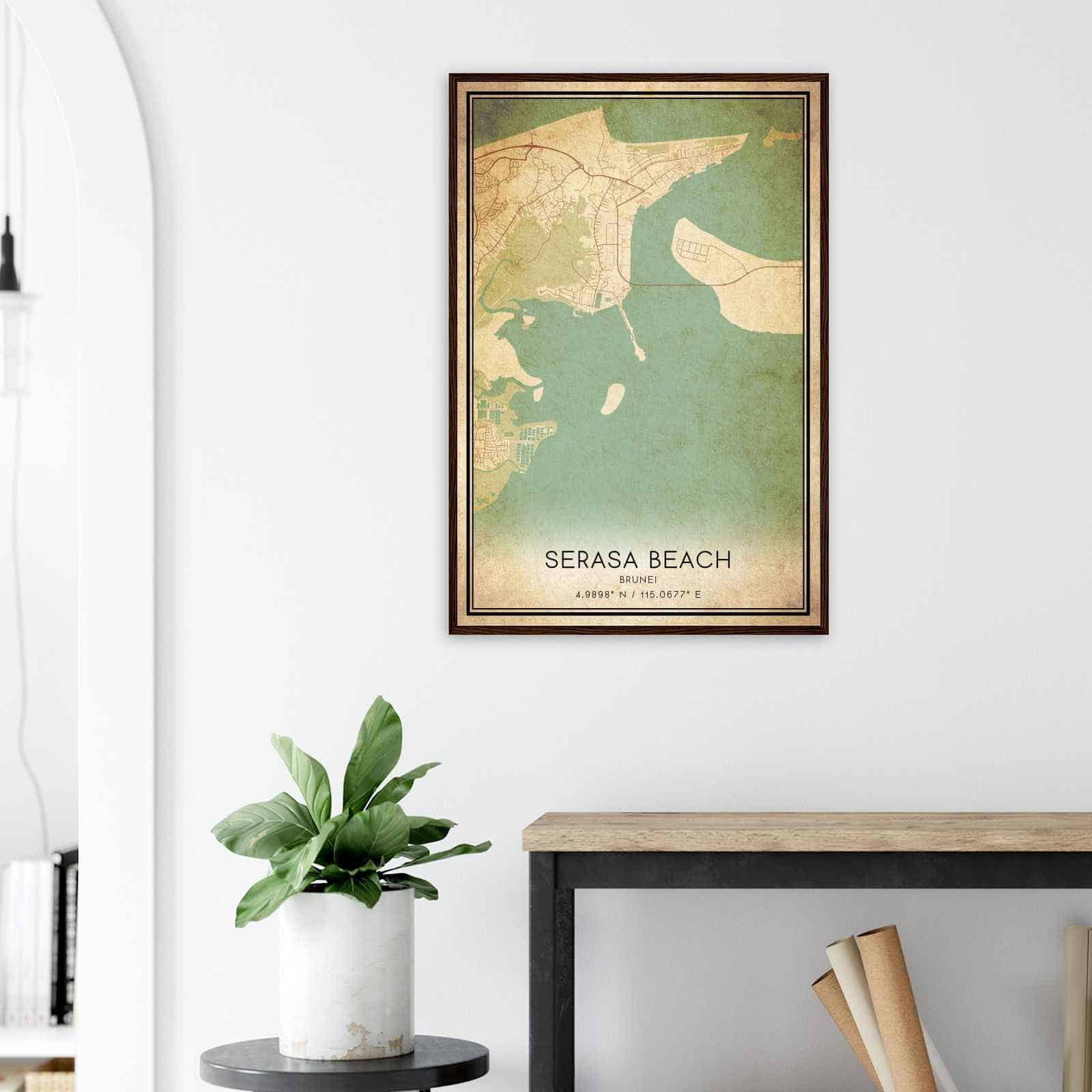 Deerfield Kansas Map Poster, Modern Home Decor Wall Art Print (Copy)