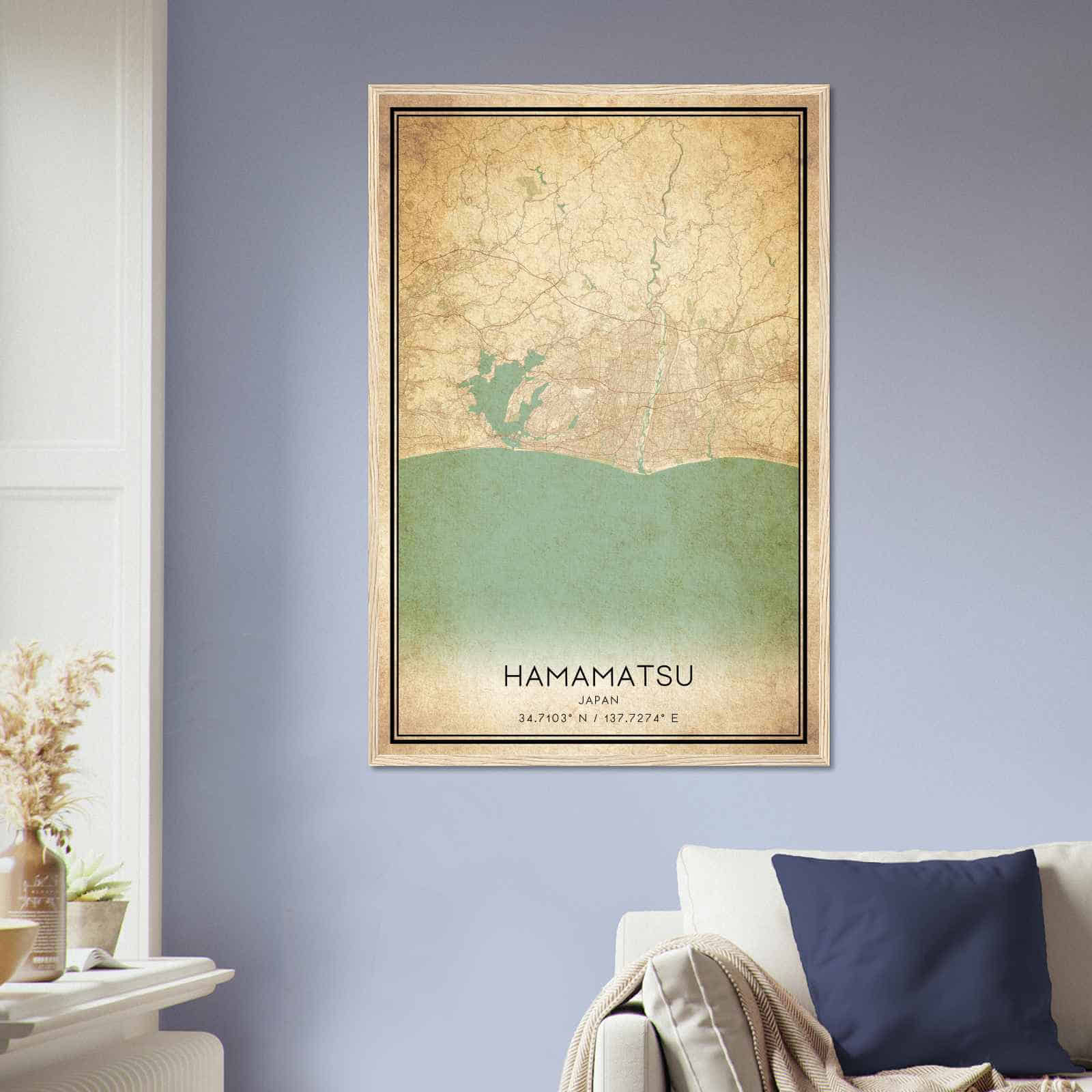 Deerfield Kansas Map Poster, Modern Home Decor Wall Art Print (Copy)