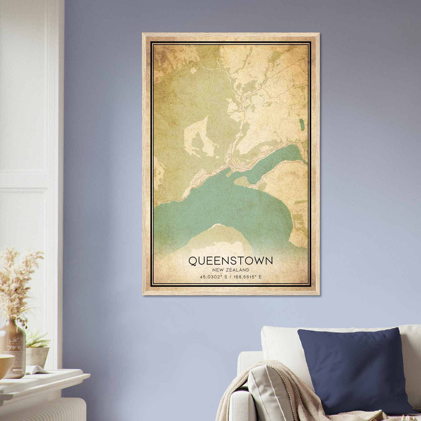 Deerfield Kansas Map Poster, Modern Home Decor Wall Art Print (Copy)