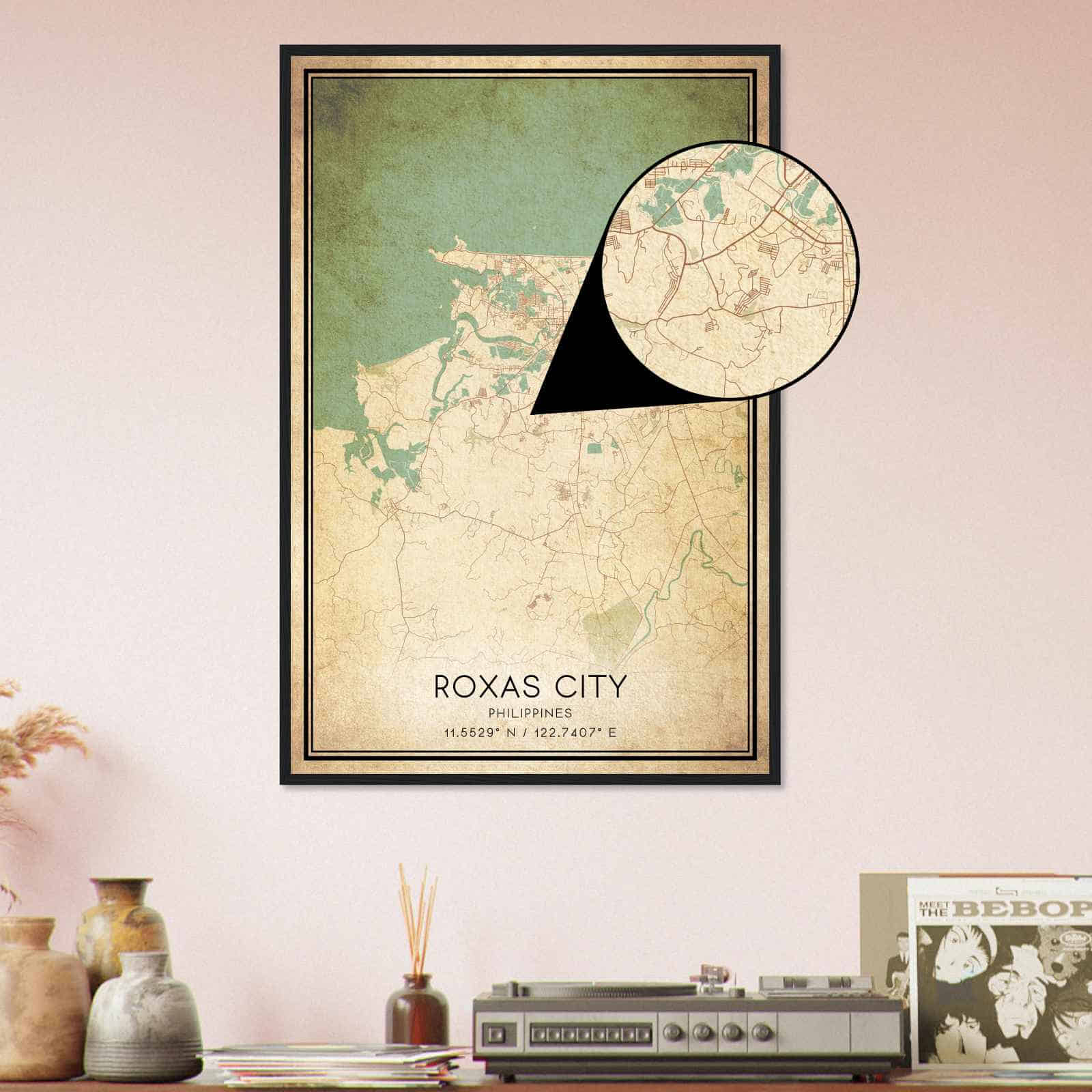 Deerfield Kansas Map Poster, Modern Home Decor Wall Art Print (Copy)