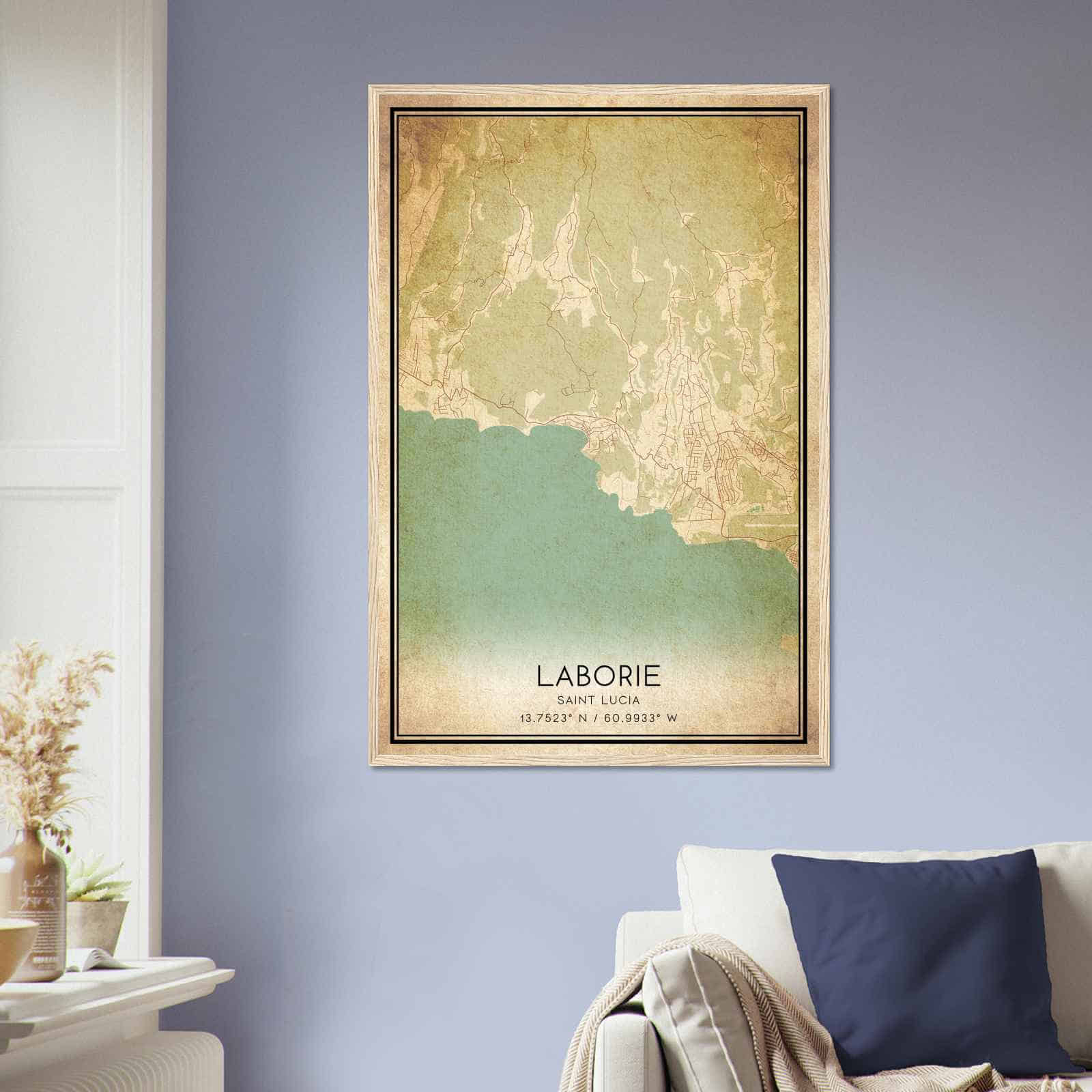 Deerfield Kansas Map Poster, Modern Home Decor Wall Art Print (Copy)