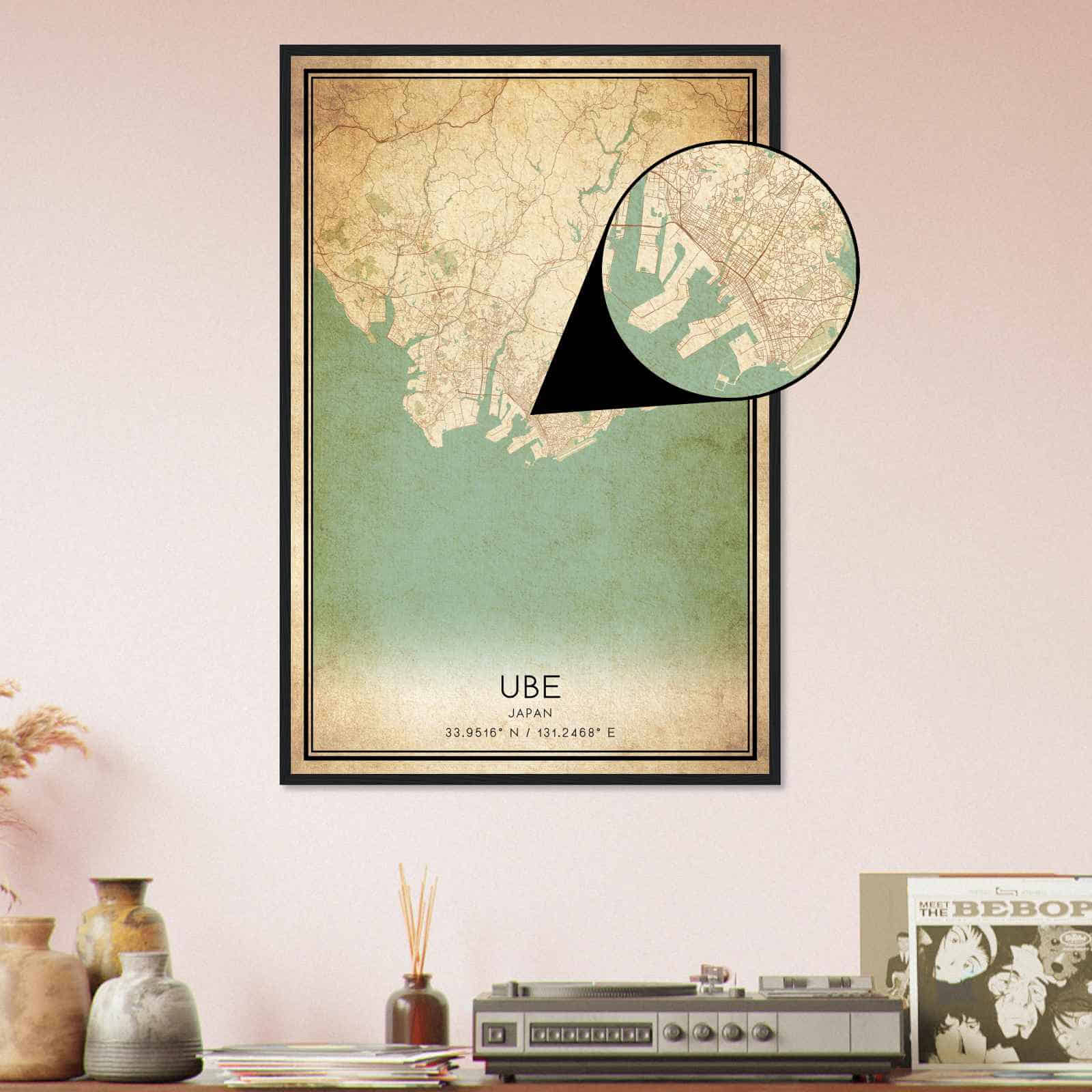 Deerfield Kansas Map Poster, Modern Home Decor Wall Art Print (Copy)