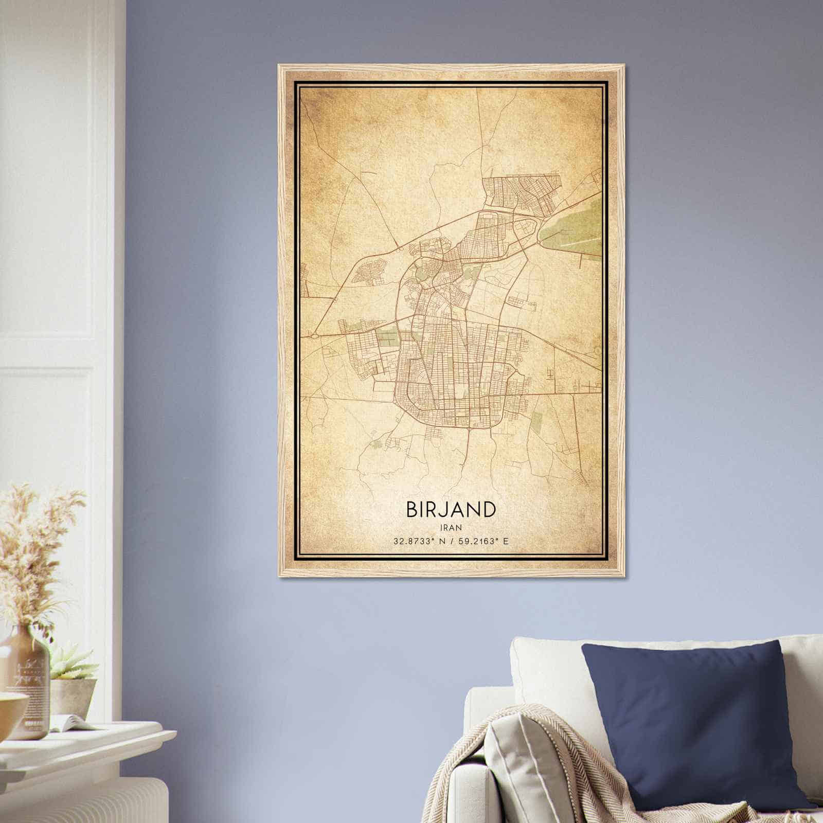 Deerfield Kansas Map Poster, Modern Home Decor Wall Art Print (Copy)