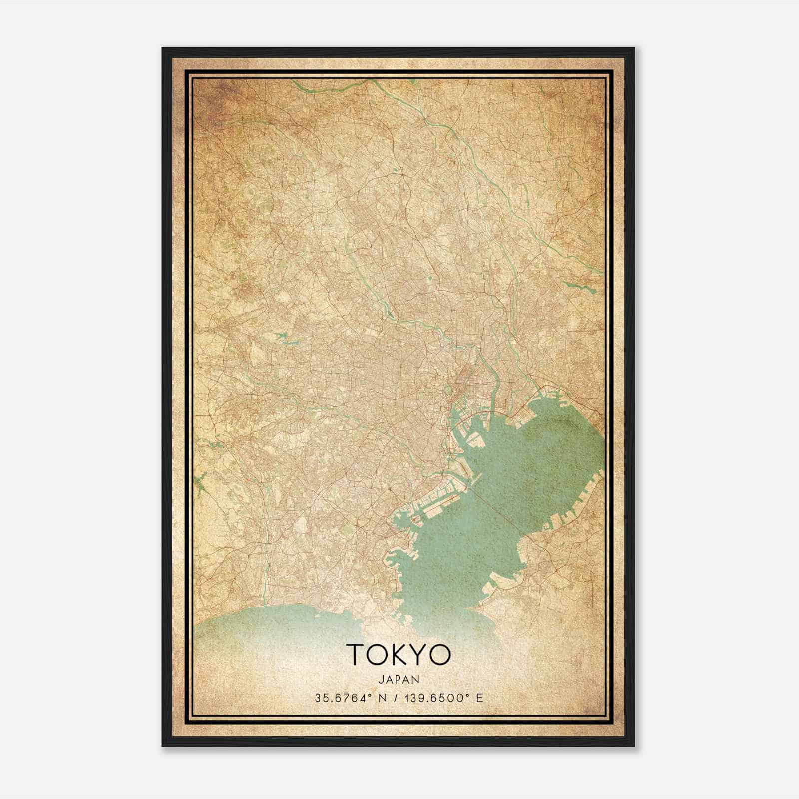 Vintage Tokyo Japan Map Poster Tokyo City Road Wall Art Print Custom Maps Posters Vintage Tokyo Japan Map Poster Tokyo City Road Wall Art Print Custom Maps Posters