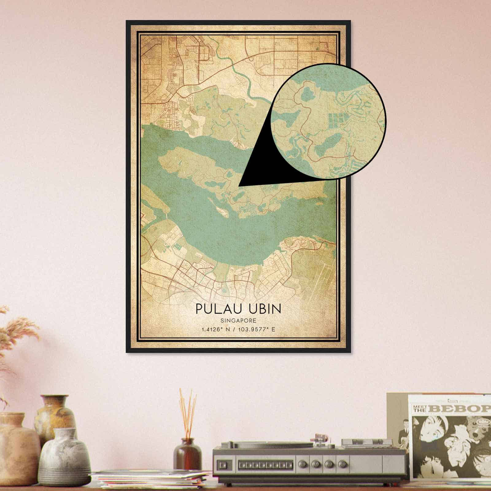 Deerfield Kansas Map Poster, Modern Home Decor Wall Art Print (Copy)