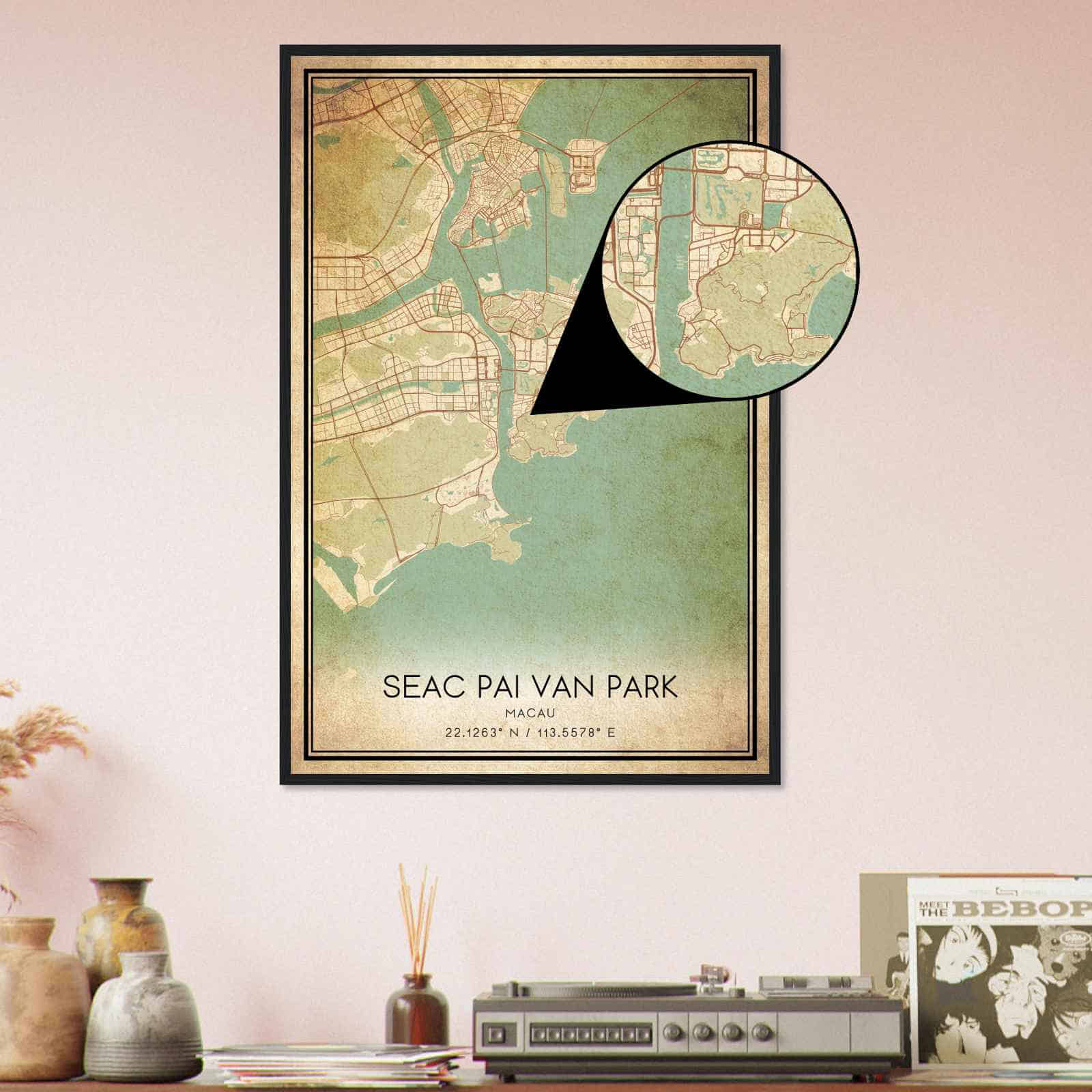 Deerfield Kansas Map Poster, Modern Home Decor Wall Art Print (Copy)