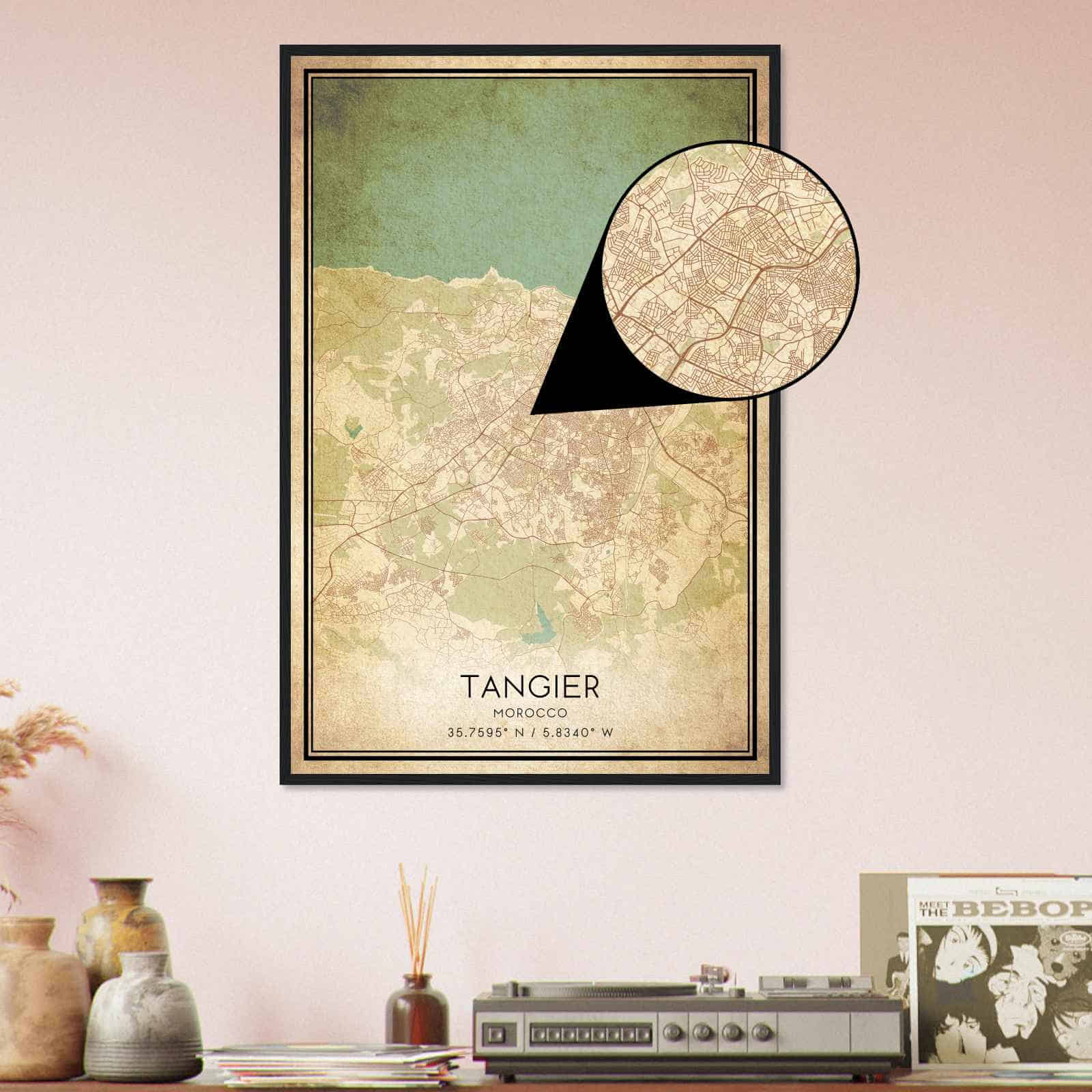 Deerfield Kansas Map Poster, Modern Home Decor Wall Art Print (Copy)