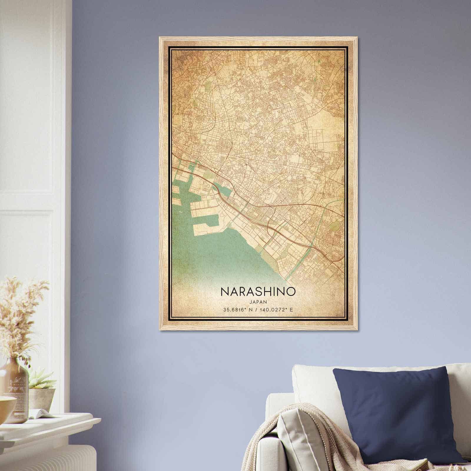 Deerfield Kansas Map Poster, Modern Home Decor Wall Art Print (Copy)