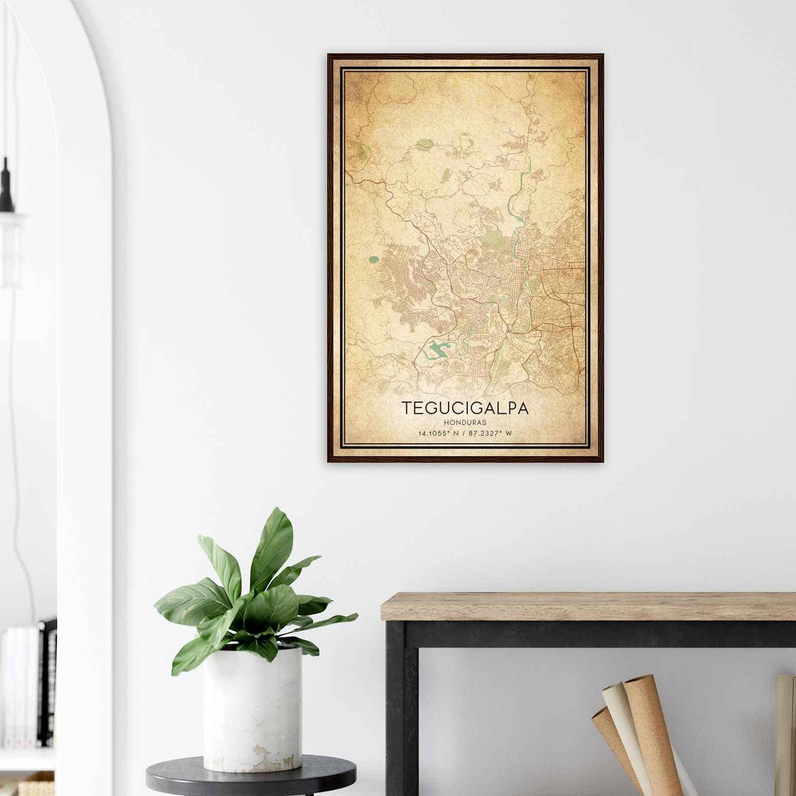 Deerfield Kansas Map Poster, Modern Home Decor Wall Art Print (Copy)