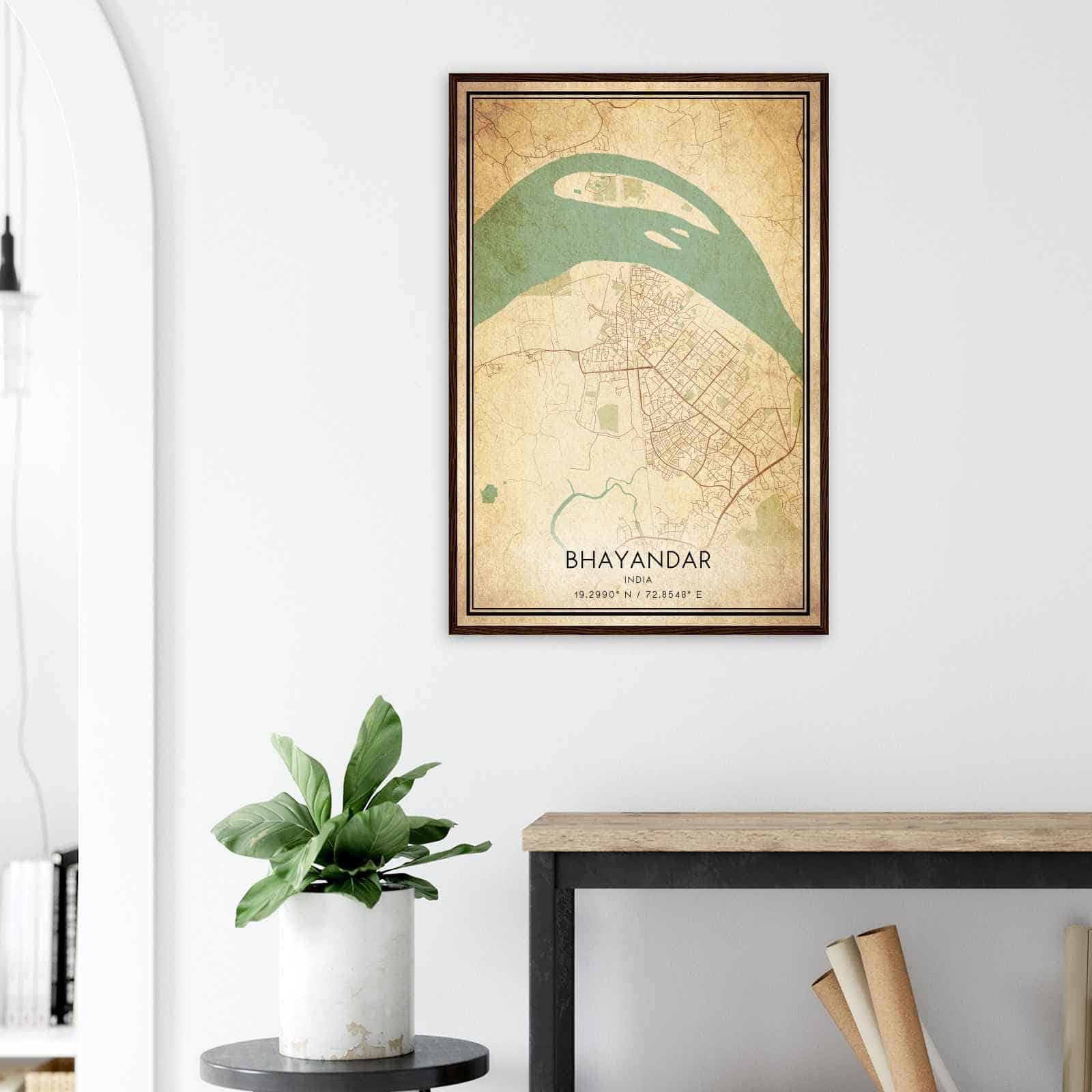 Deerfield Kansas Map Poster, Modern Home Decor Wall Art Print (Copy)