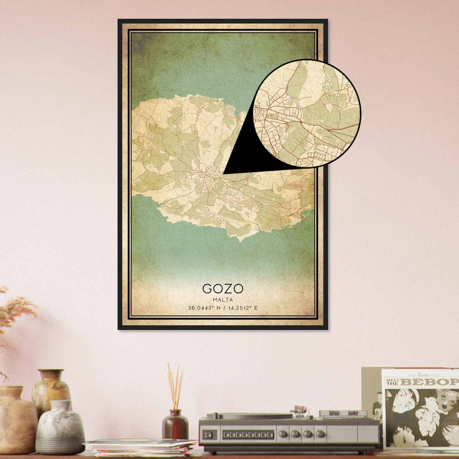 Deerfield Kansas Map Poster, Modern Home Decor Wall Art Print (Copy)