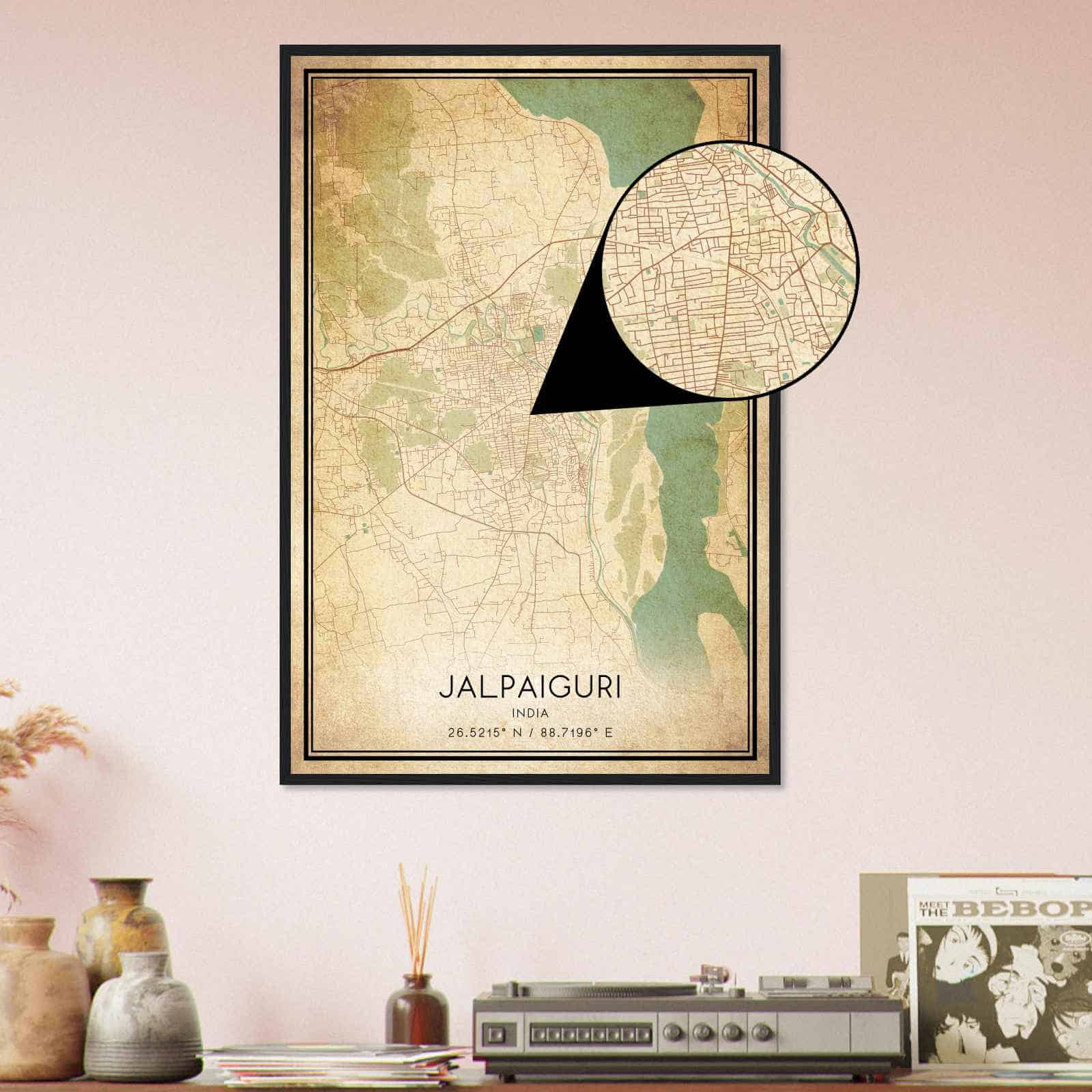 Deerfield Kansas Map Poster, Modern Home Decor Wall Art Print (Copy)