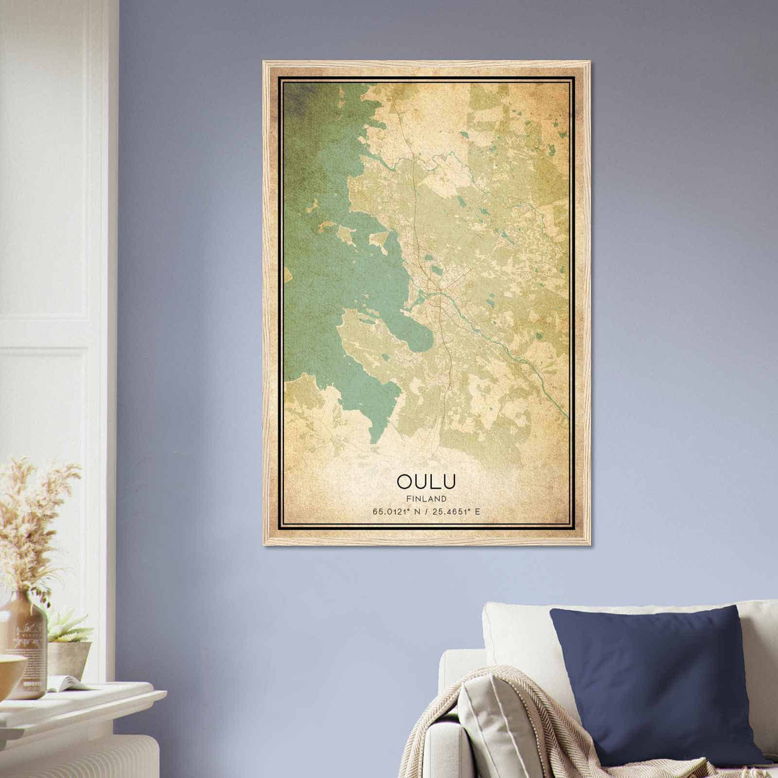Deerfield Kansas Map Poster, Modern Home Decor Wall Art Print (Copy)