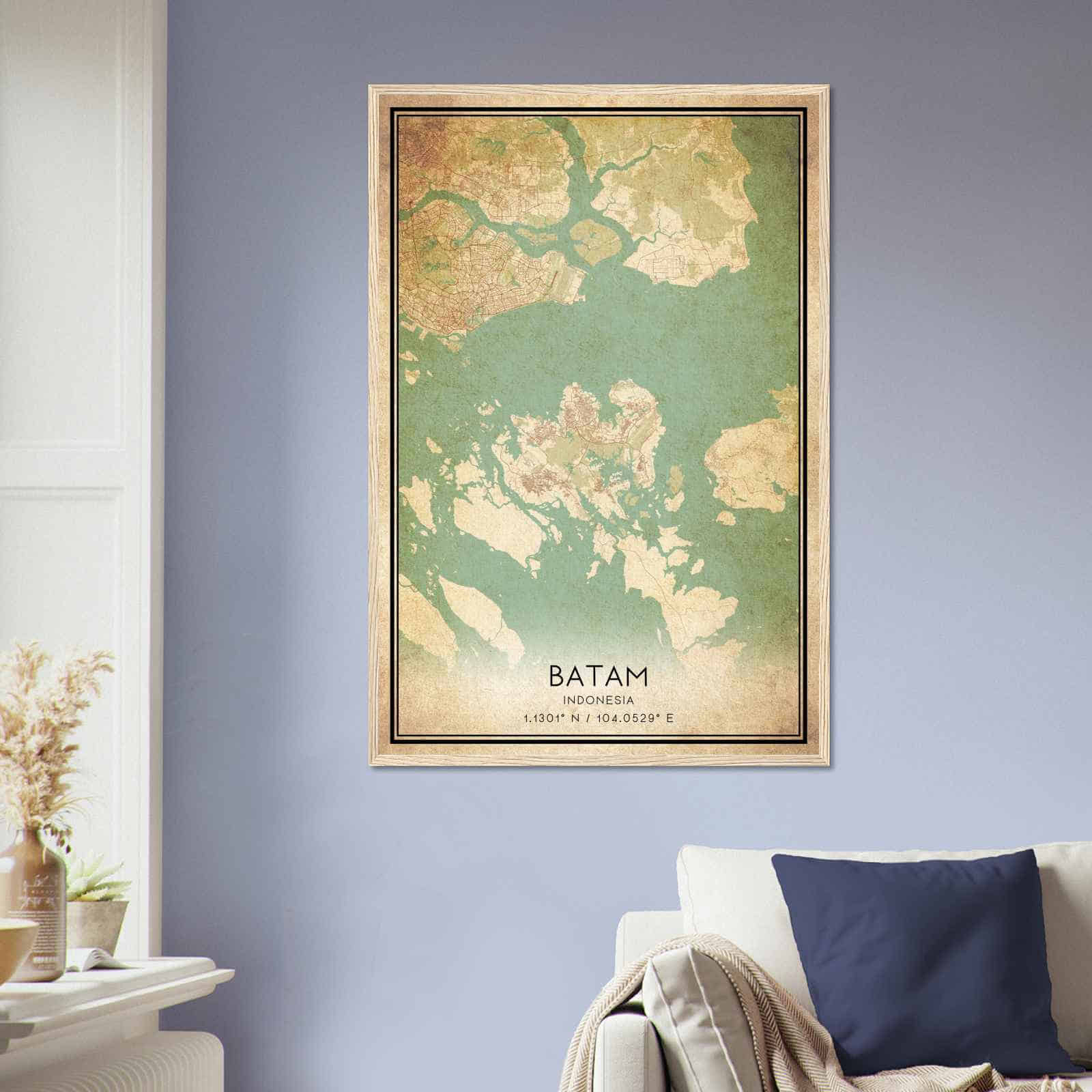 Deerfield Kansas Map Poster, Modern Home Decor Wall Art Print (Copy)