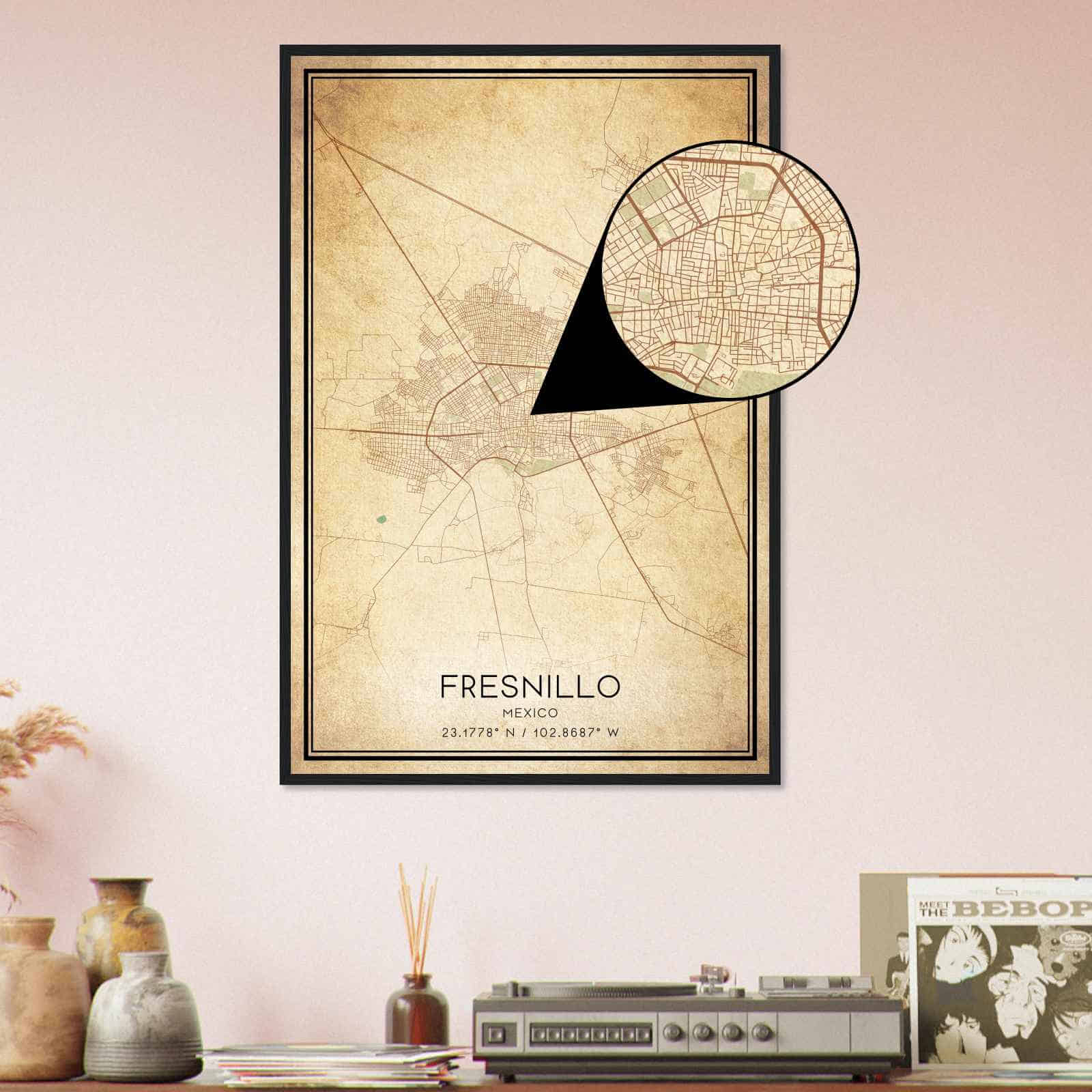 Deerfield Kansas Map Poster, Modern Home Decor Wall Art Print (Copy)