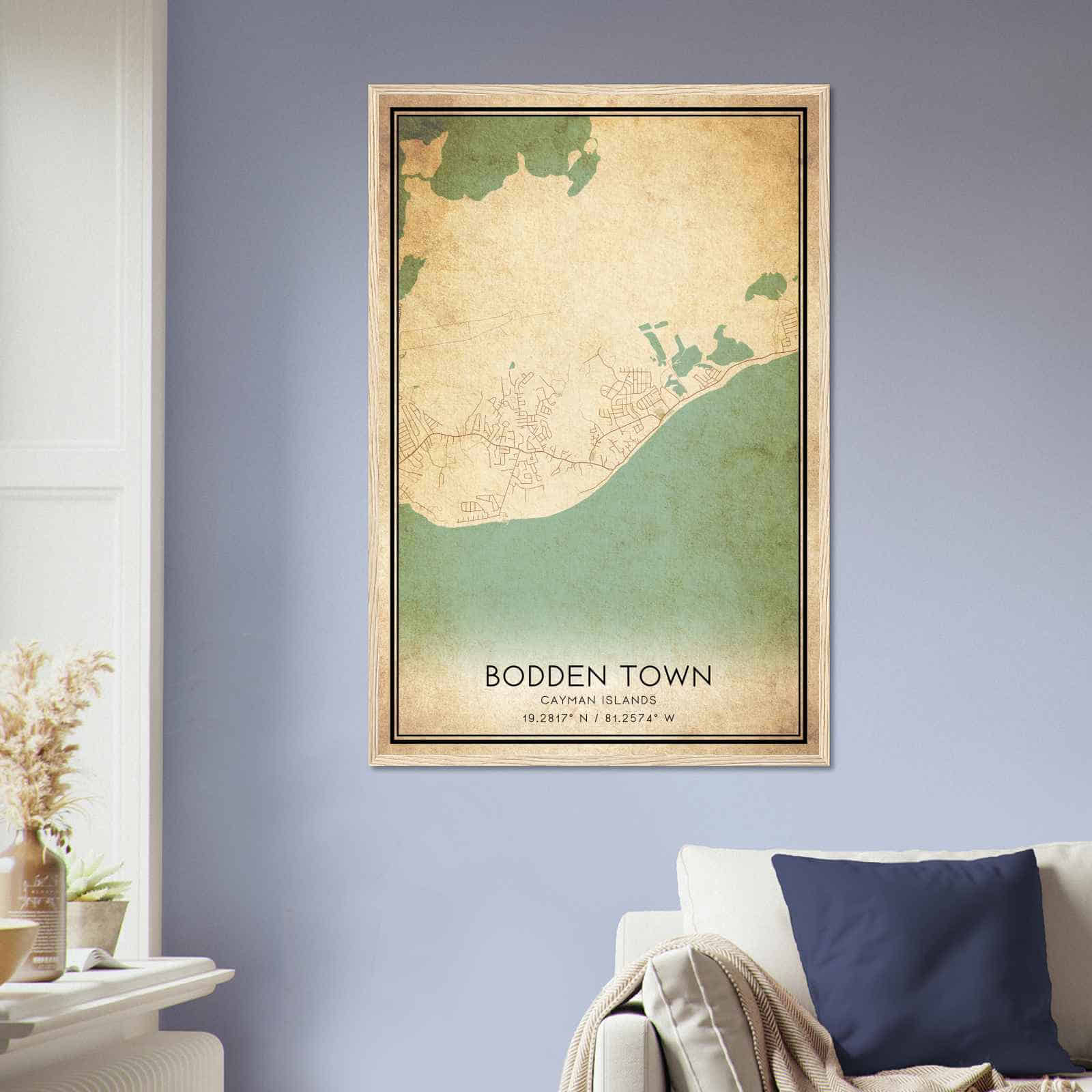 Deerfield Kansas Map Poster, Modern Home Decor Wall Art Print (Copy)