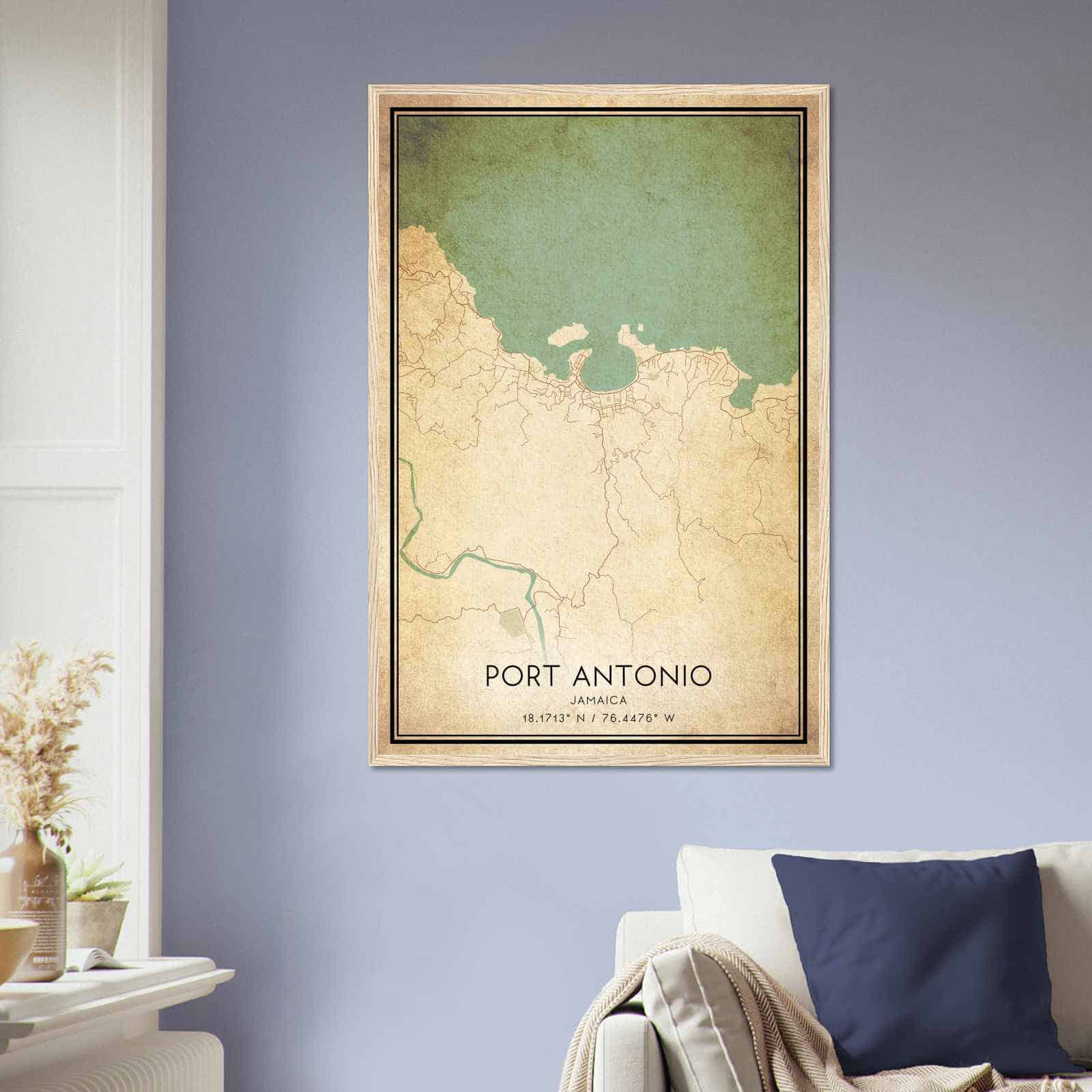 Deerfield Kansas Map Poster, Modern Home Decor Wall Art Print (Copy)