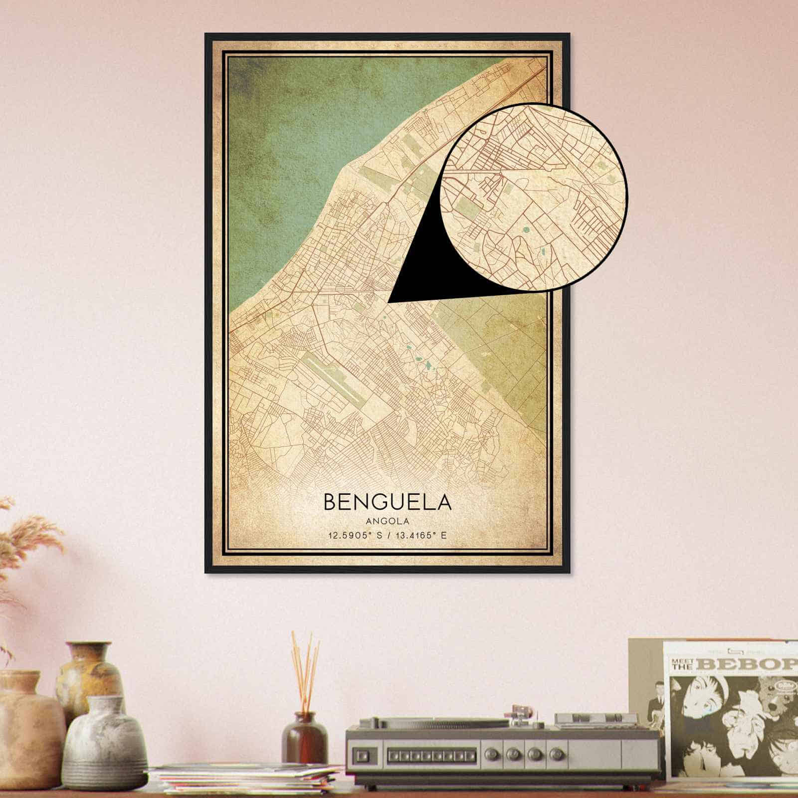 Deerfield Kansas Map Poster, Modern Home Decor Wall Art Print (Copy)