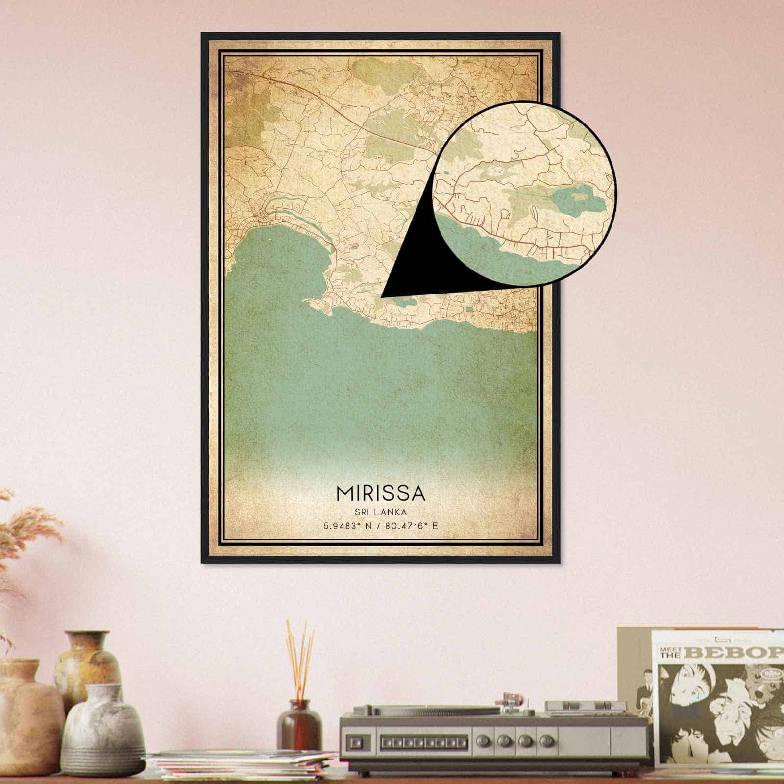 Deerfield Kansas Map Poster, Modern Home Decor Wall Art Print (Copy)