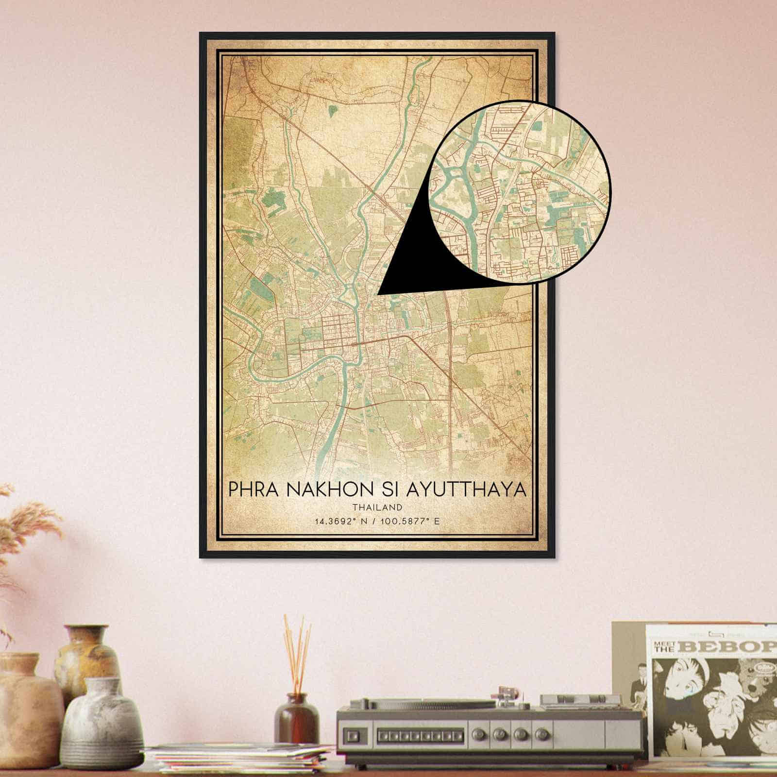 Deerfield Kansas Map Poster, Modern Home Decor Wall Art Print (Copy)