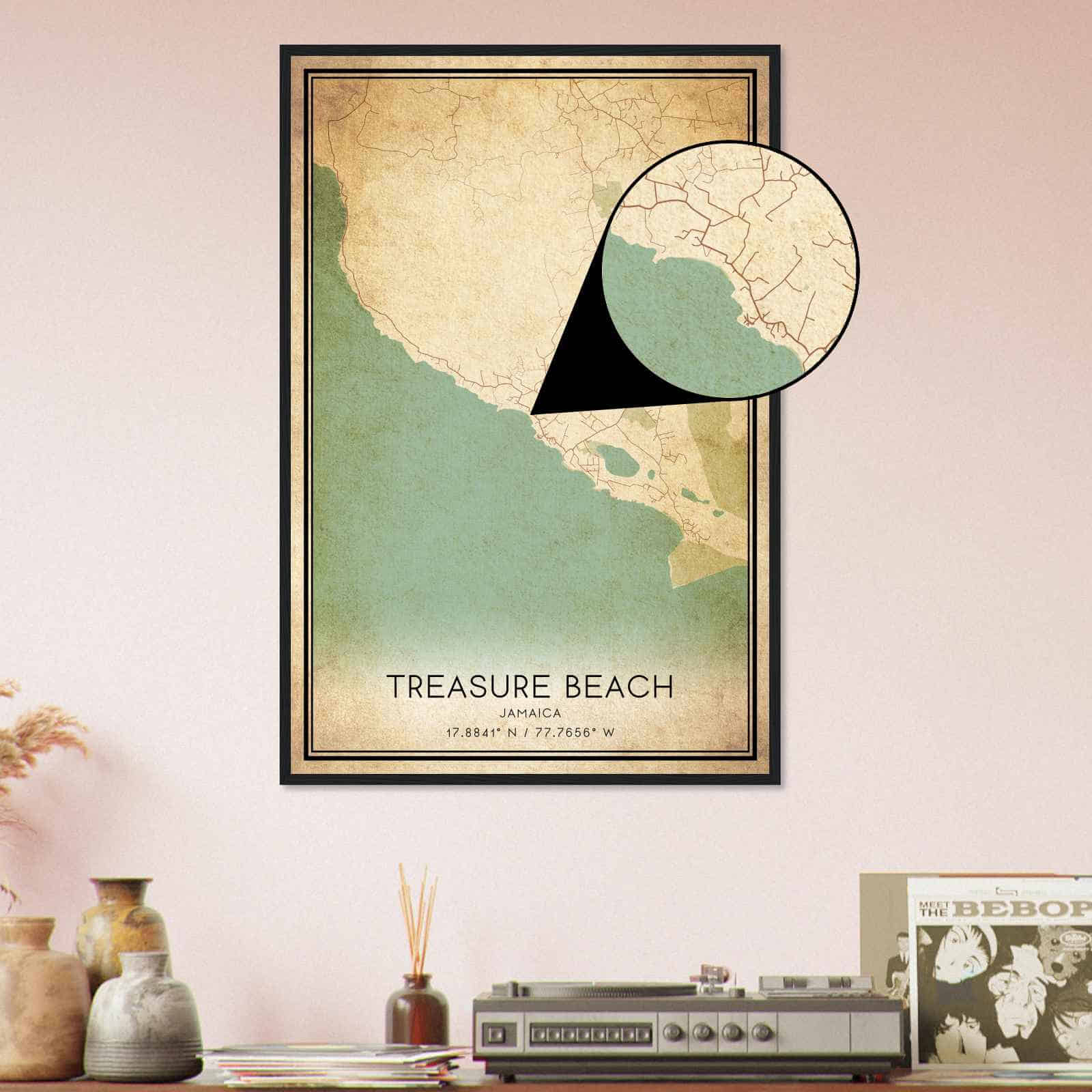 Deerfield Kansas Map Poster, Modern Home Decor Wall Art Print (Copy)