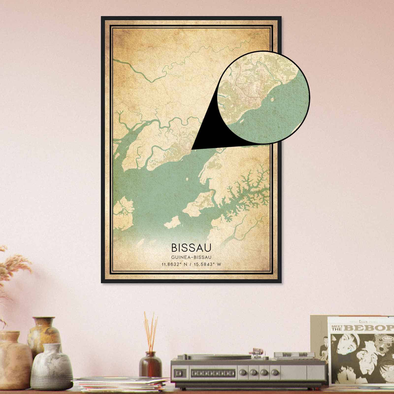 Deerfield Kansas Map Poster, Modern Home Decor Wall Art Print (Copy)