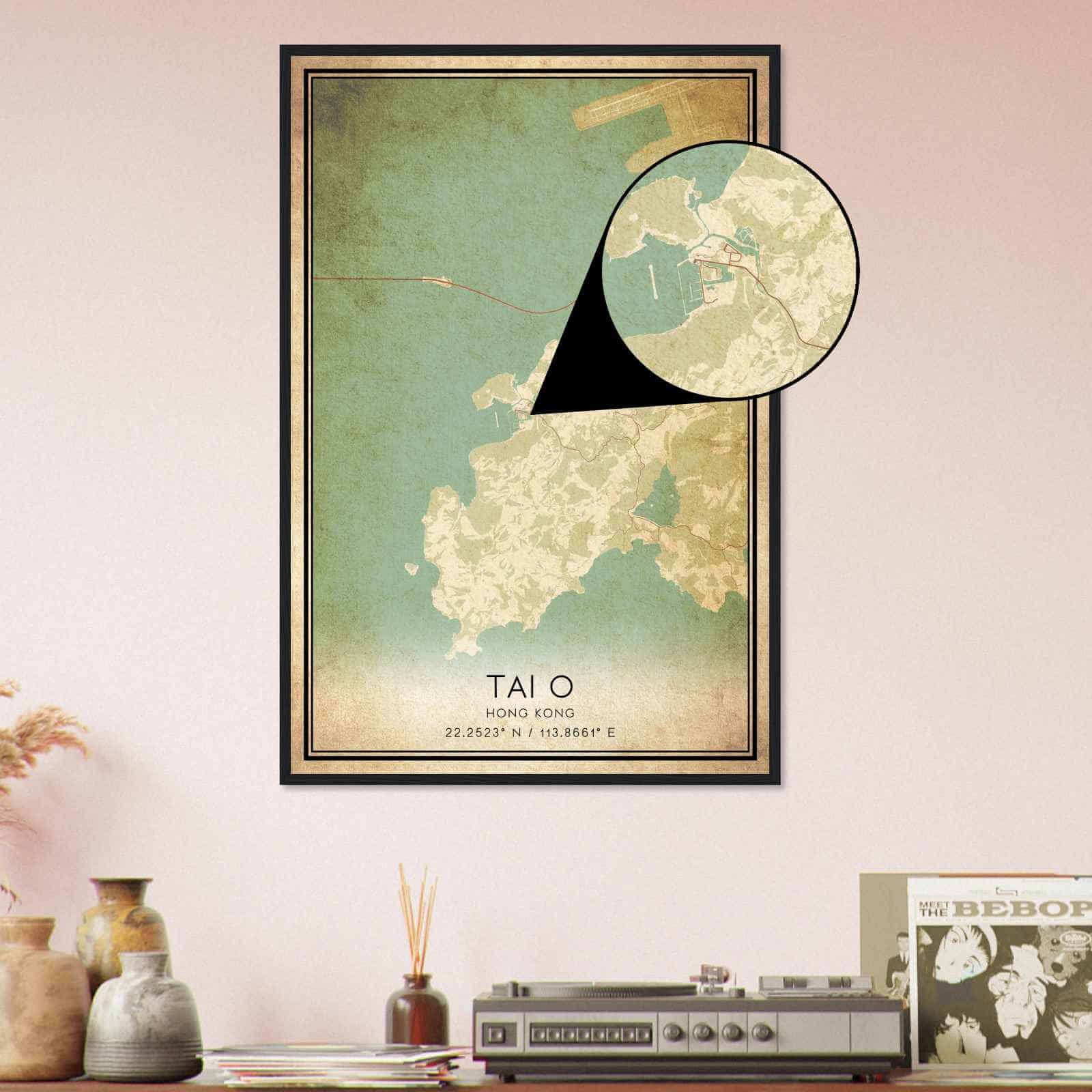 Deerfield Kansas Map Poster, Modern Home Decor Wall Art Print (Copy)