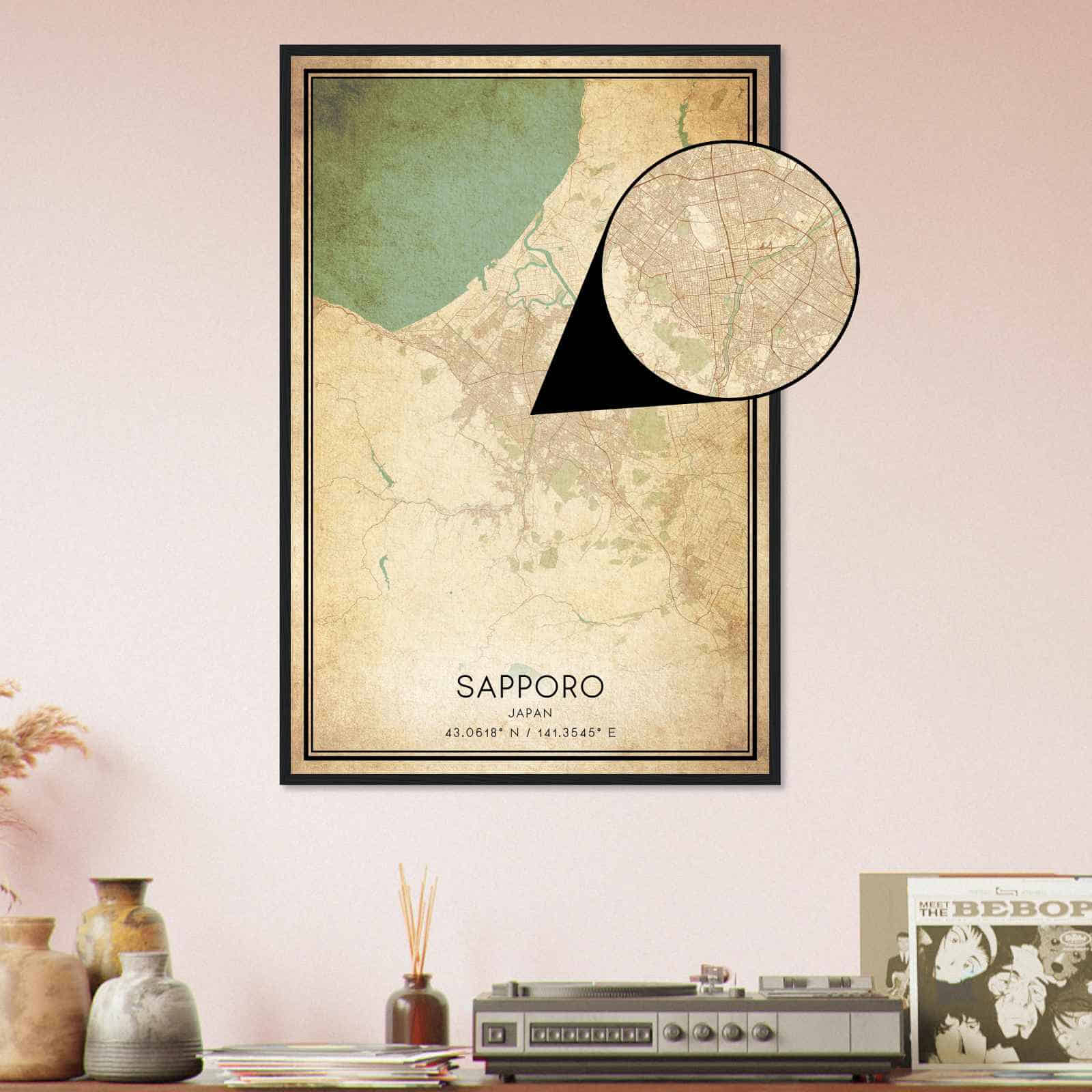 Deerfield Kansas Map Poster, Modern Home Decor Wall Art Print (Copy)